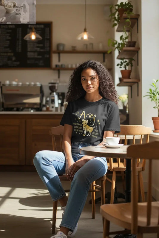 Aries Zodiac T-Shirt - Short Sleeve Crew Neck