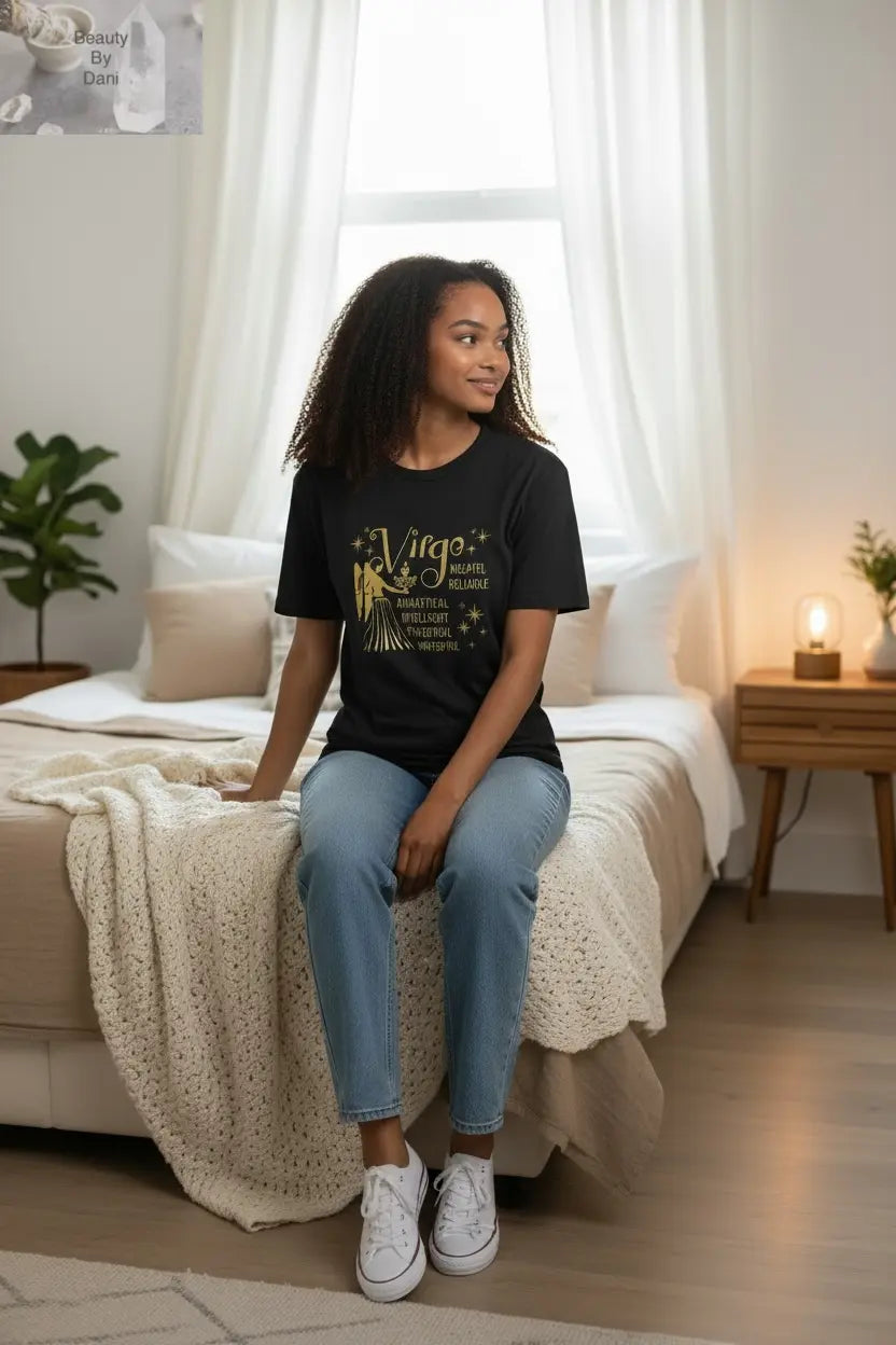 Virgo Zodiac T-Shirt - Short Sleeve Crew Neck