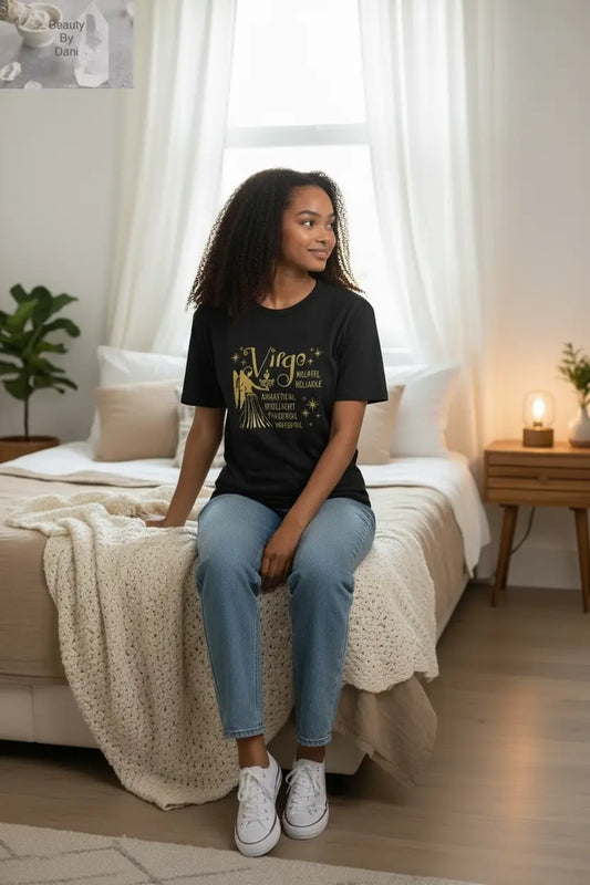 Virgo Zodiac T-Shirt - Short Sleeve Crew Neck
