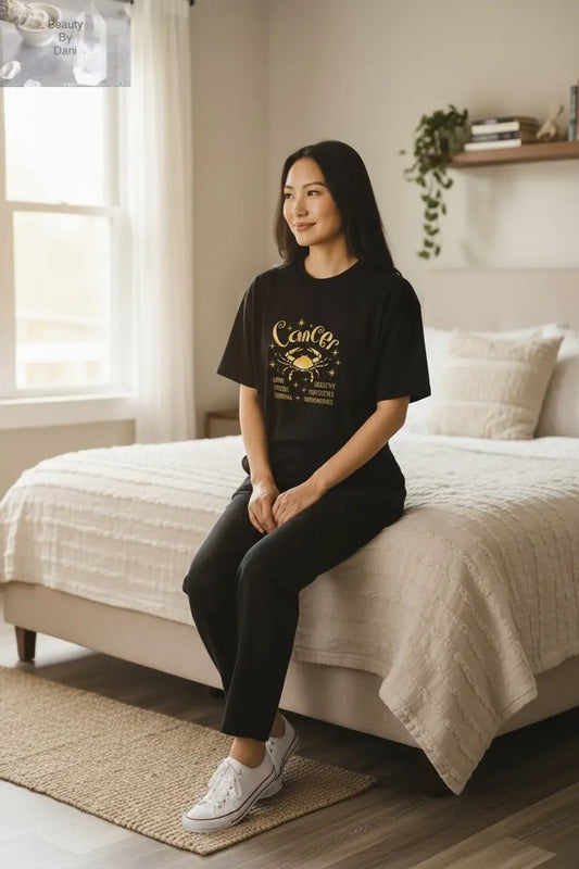 Cancer Zodiac T-Shirt - Short Sleeve Crew Neck