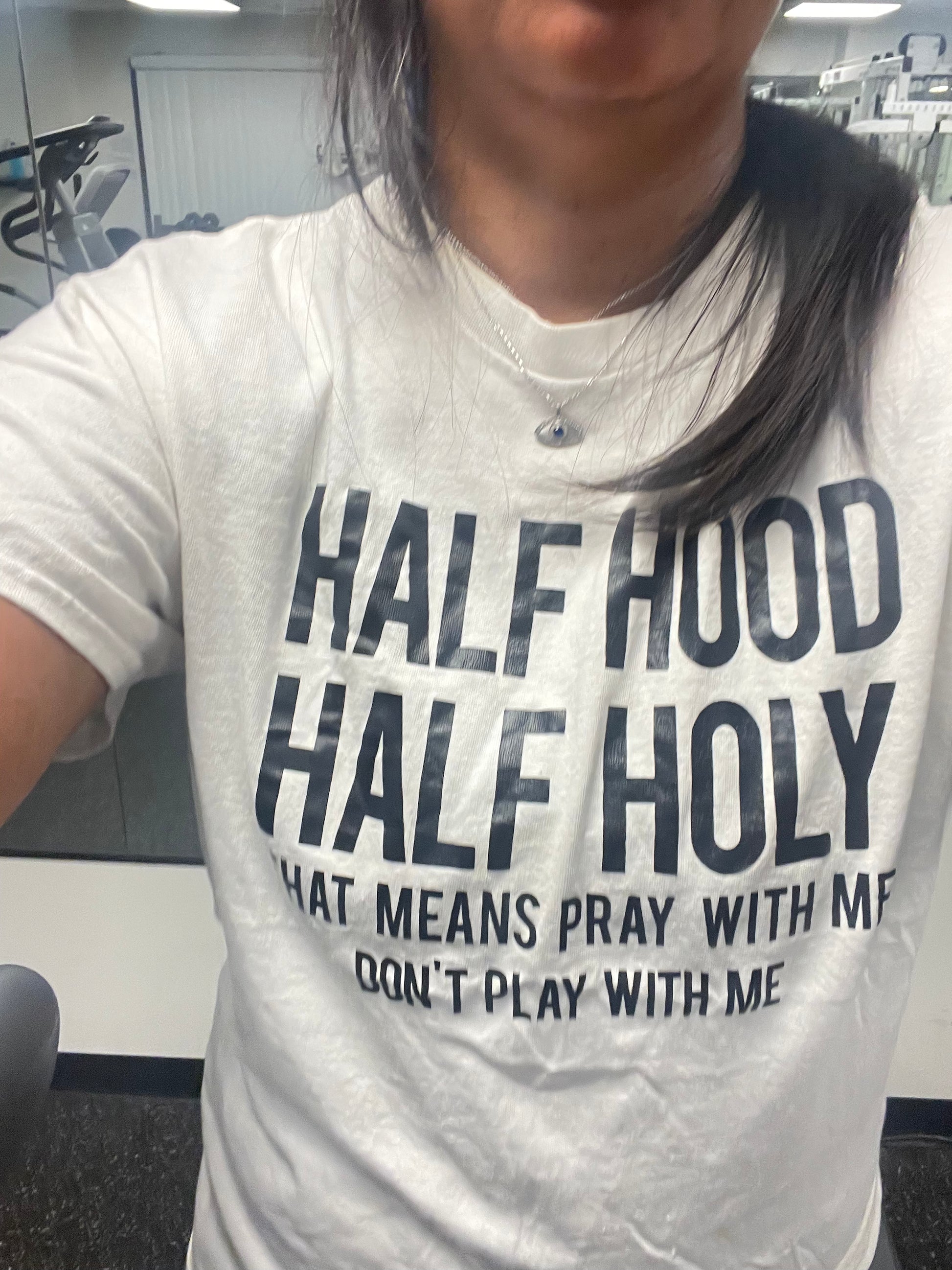 Half Hood Half Holy tshirt - Beauty by Dani