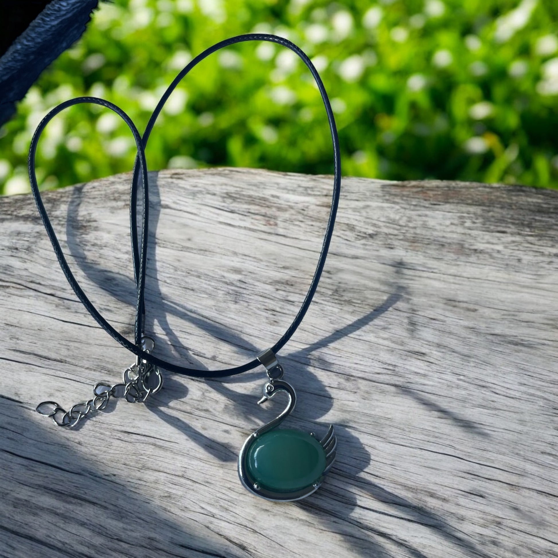 Swan Gem Necklace - Beauty by Dani