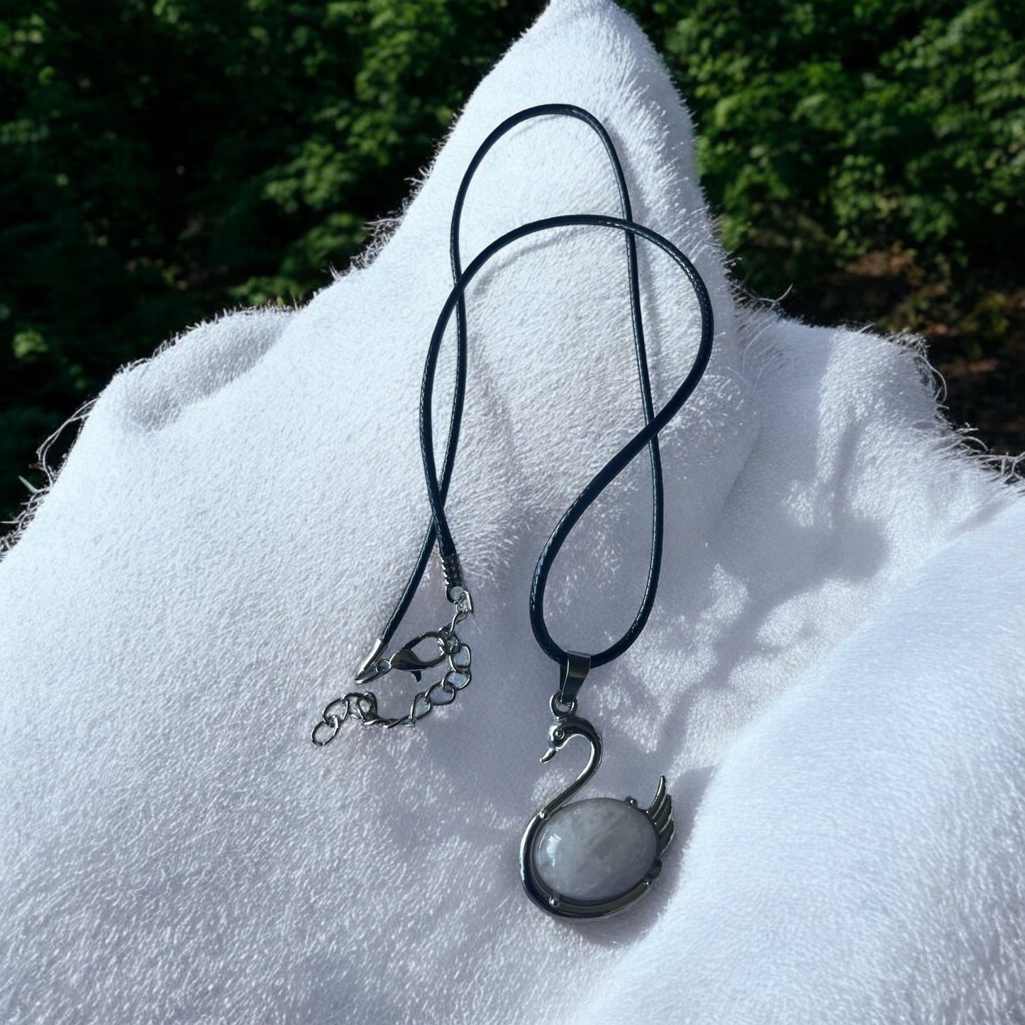 Swan Gem Necklace - Beauty by Dani