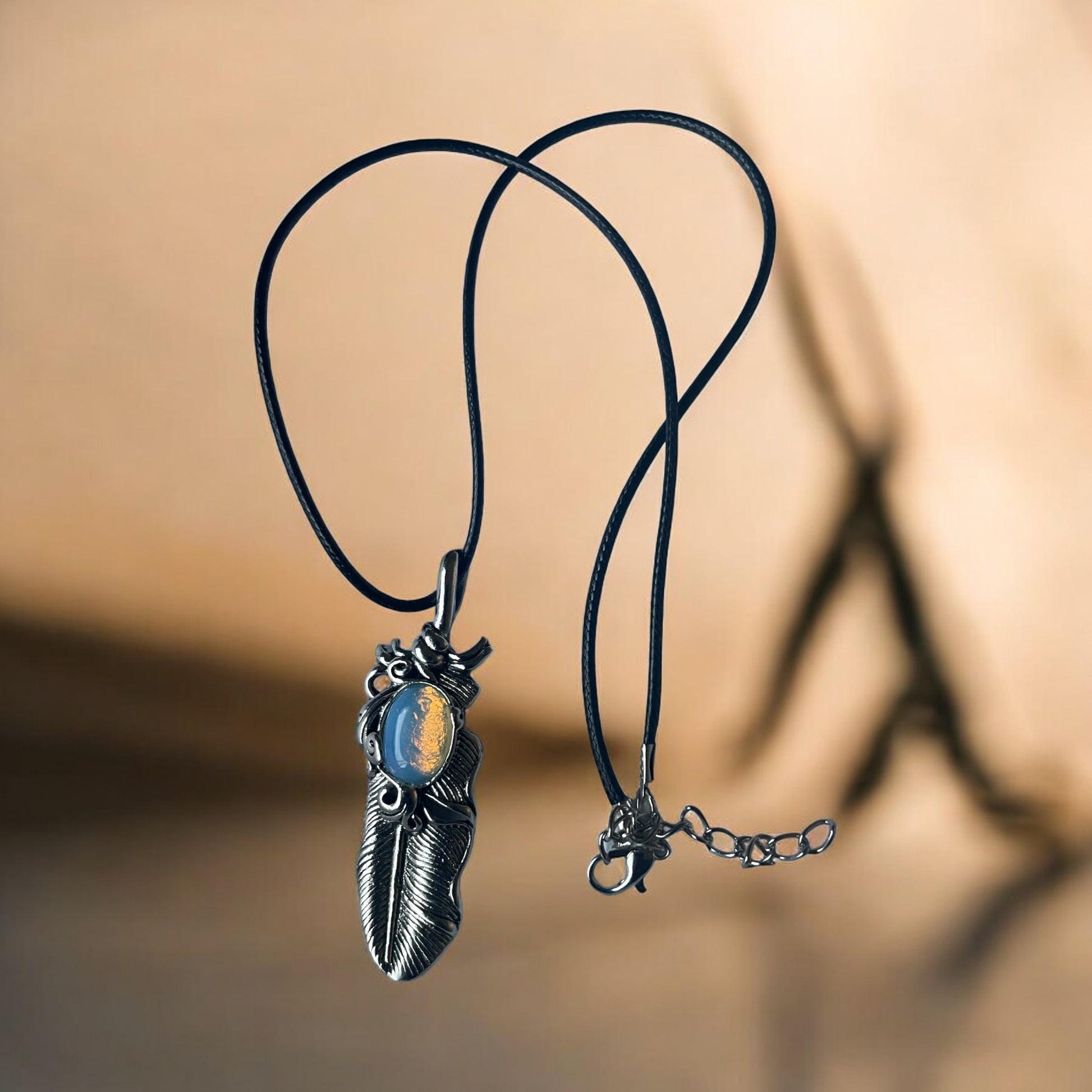 Feather Gem Necklace - Beauty by Dani