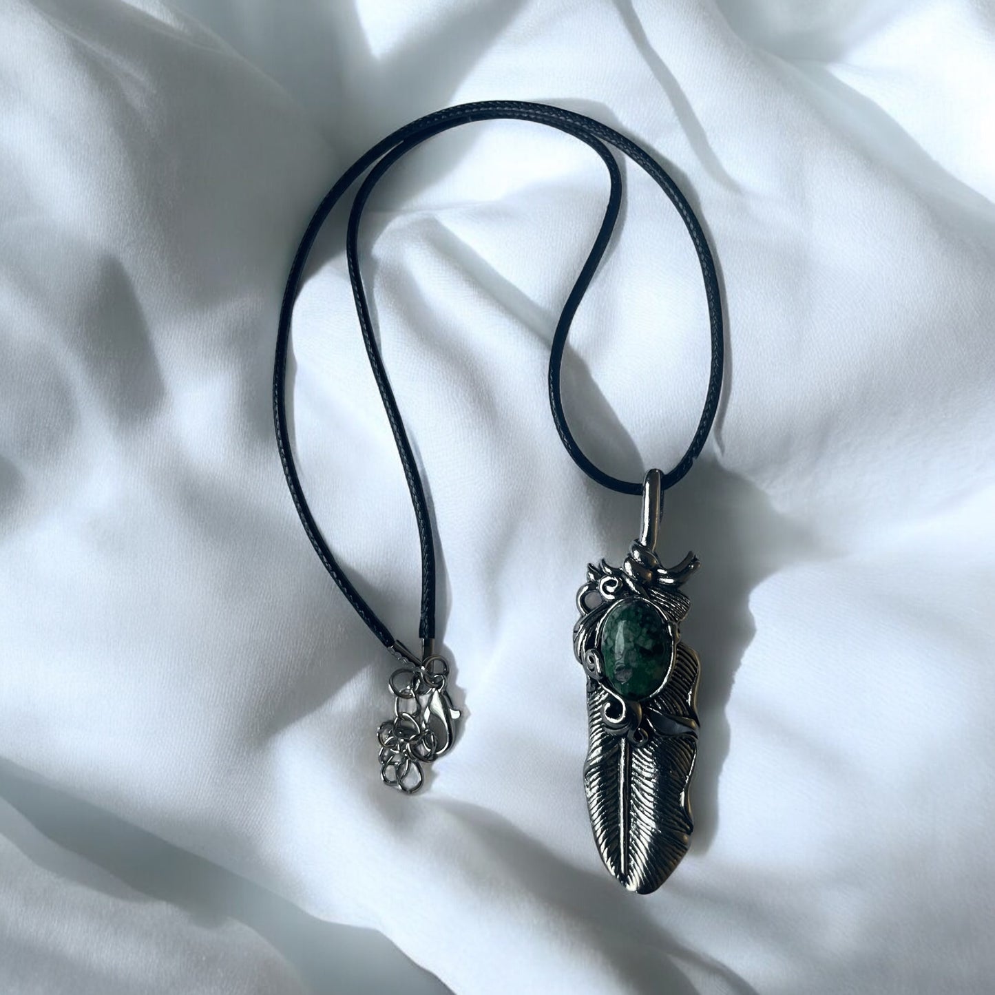 Feather Gem Necklace - Beauty by Dani