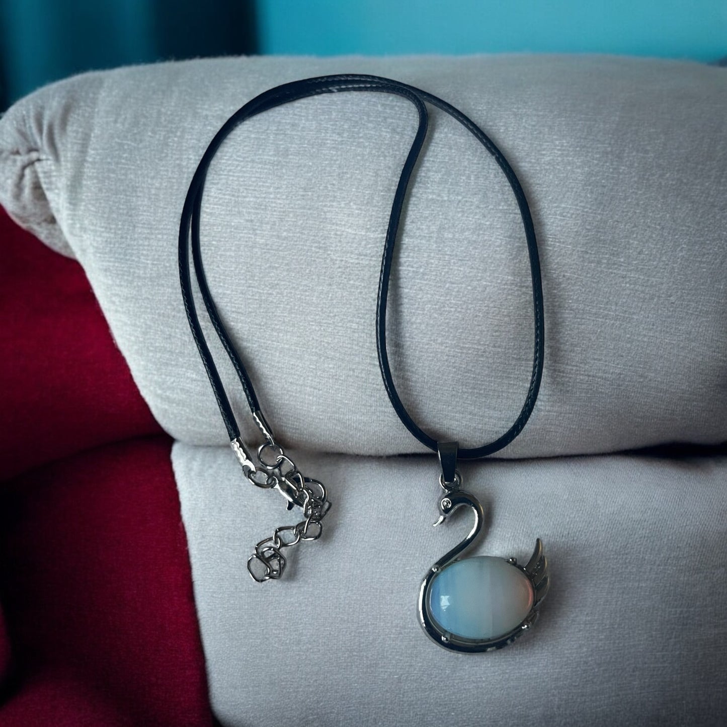 Swan Gem Necklace - Beauty by Dani