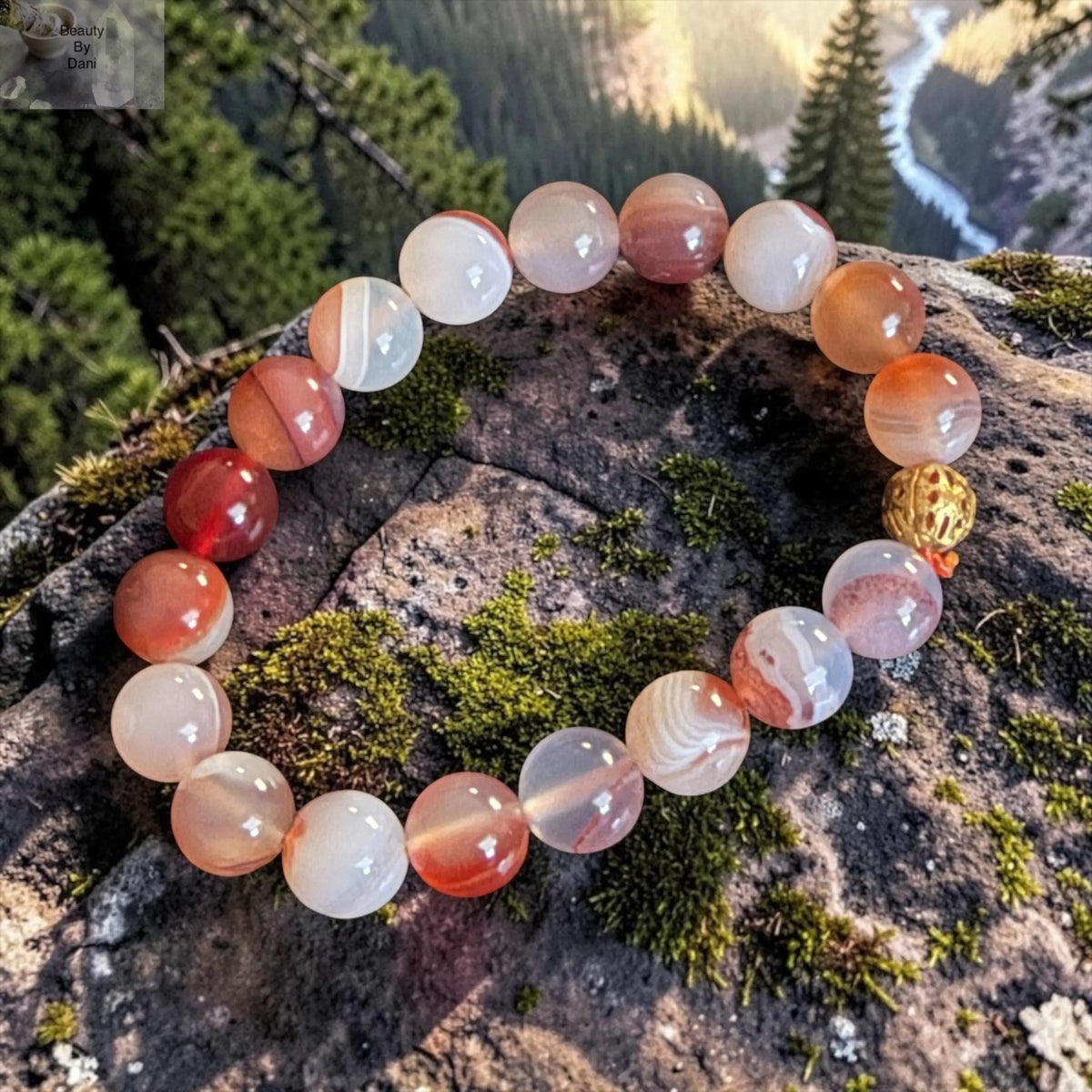 Agate Bracelet - 10 mm Beads