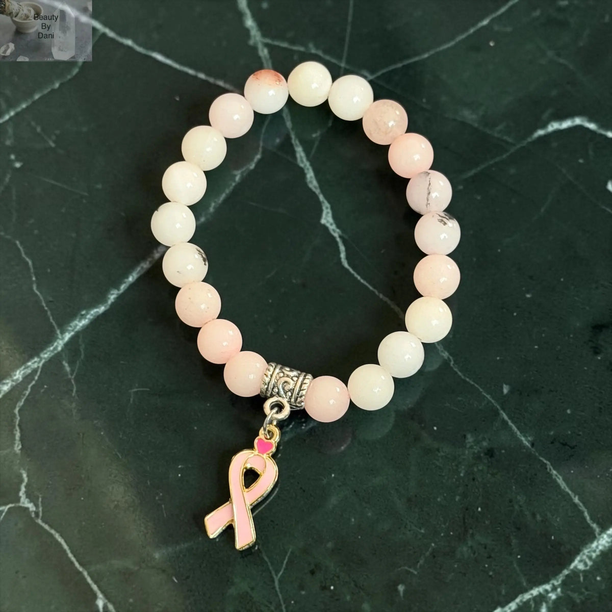 Pink Jasper Bracelet Cancer 6mm bead