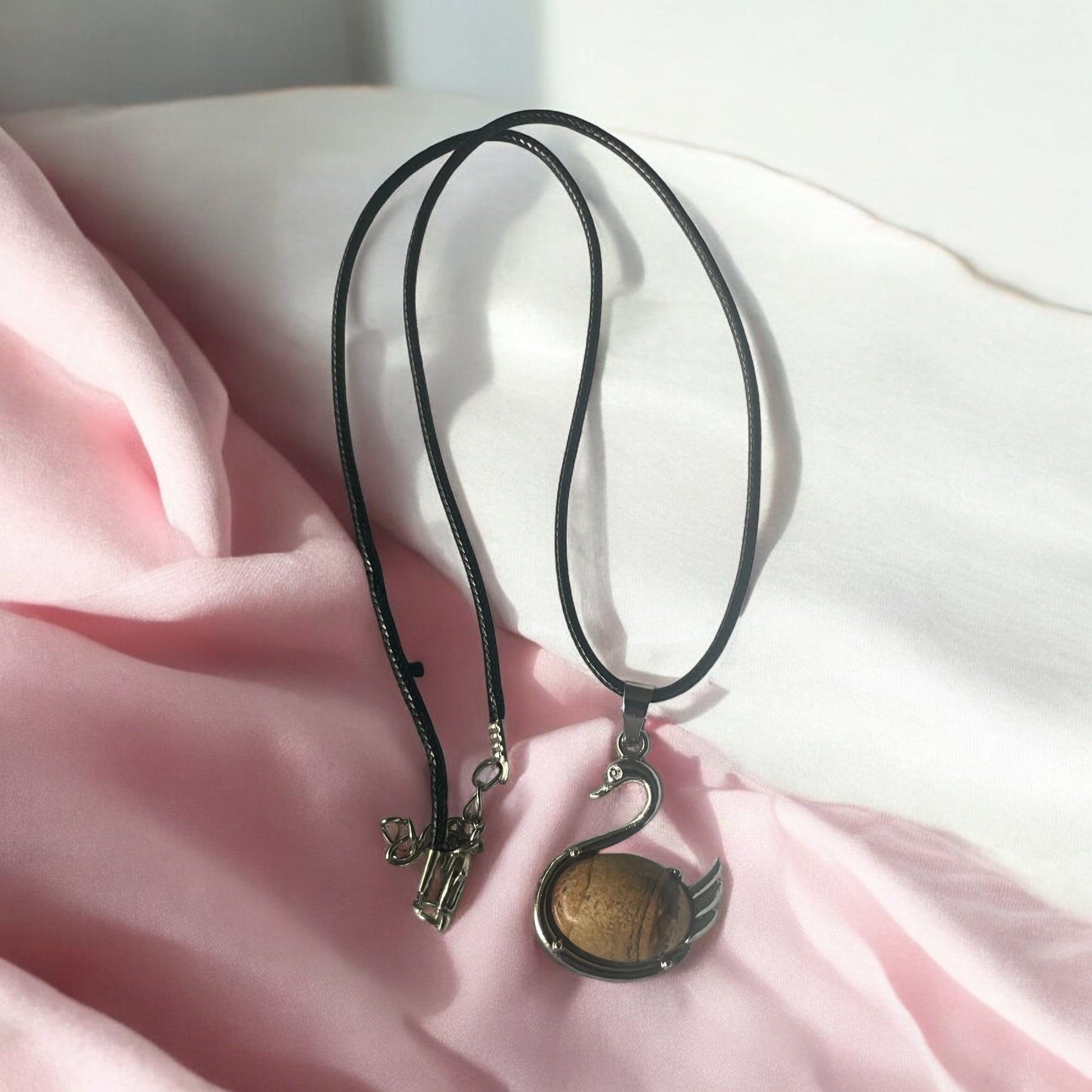 Swan Gem Necklace - Beauty by Dani