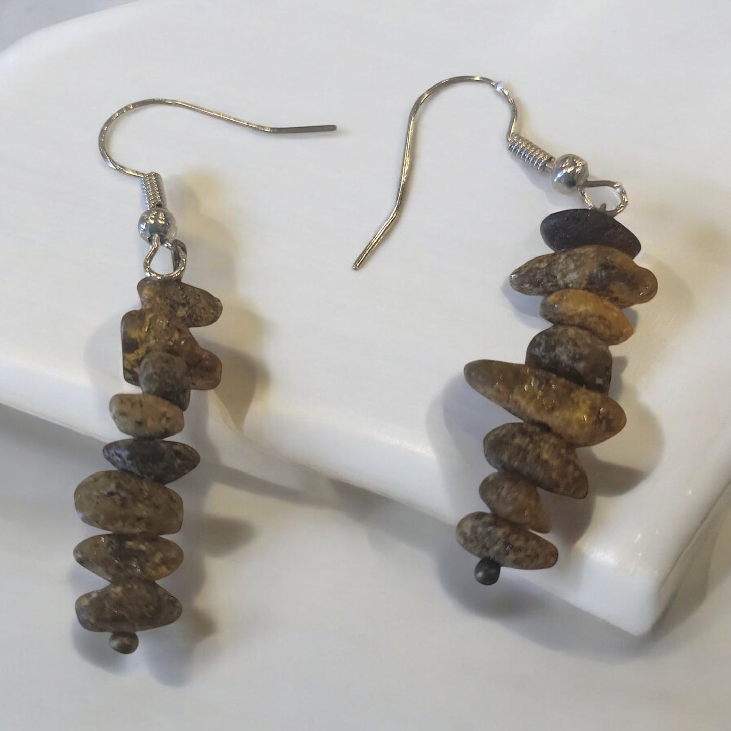 Dark Amber Earrings