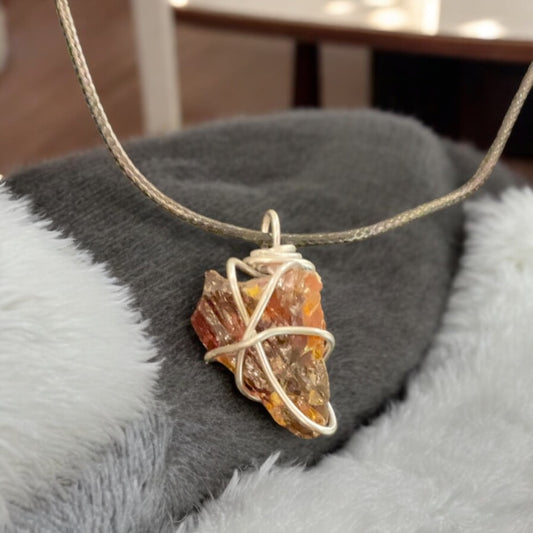 Amber Pendant Necklace