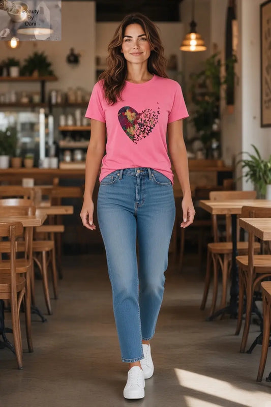 Nostalgia Cotton Short Sleeve Crew Neck Shirt *