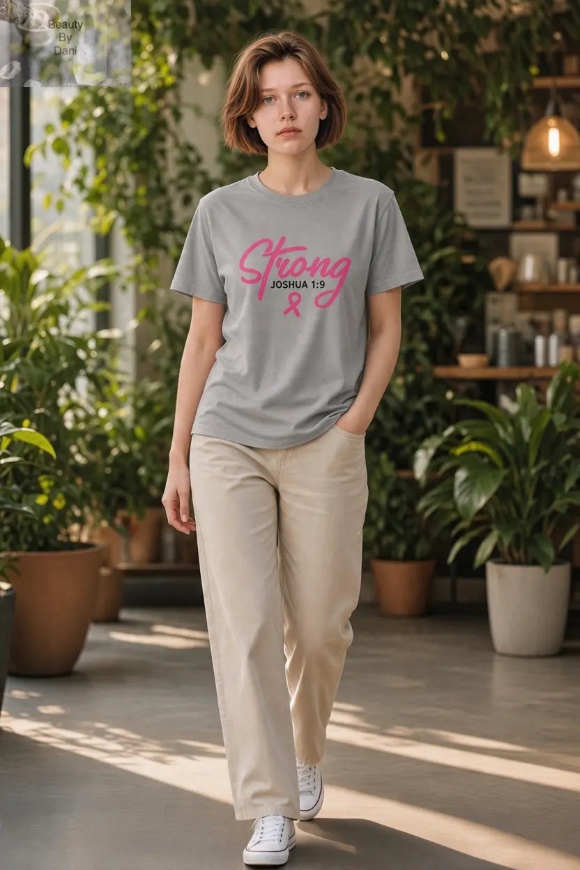 Strong Joshua 1:9 t-shirt