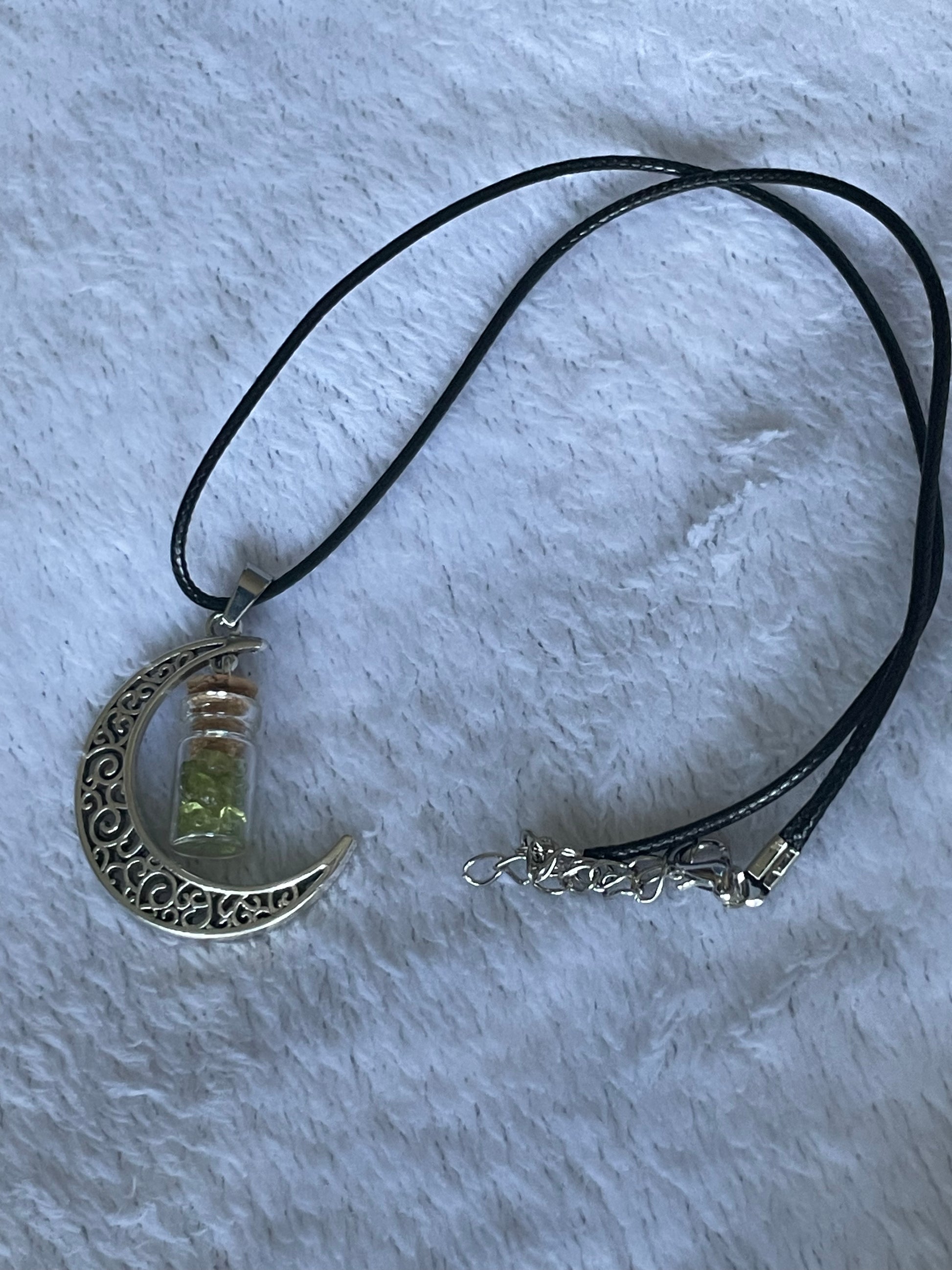 Gemstone Moon Necklace - Beauty by Dani