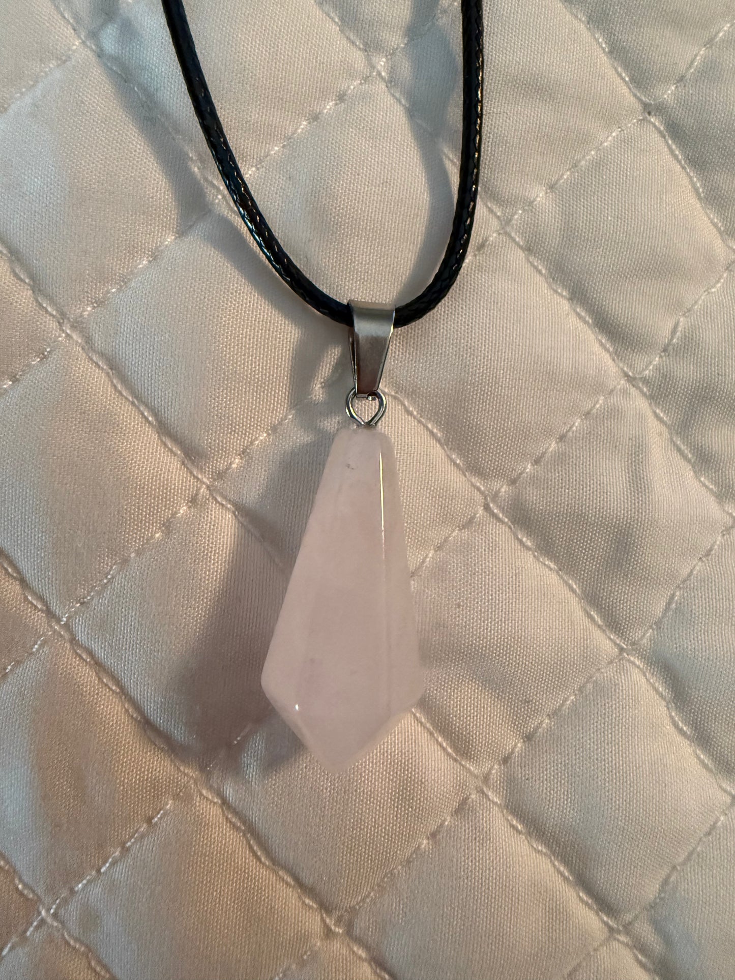 Hexagonal Gem Cone Necklace