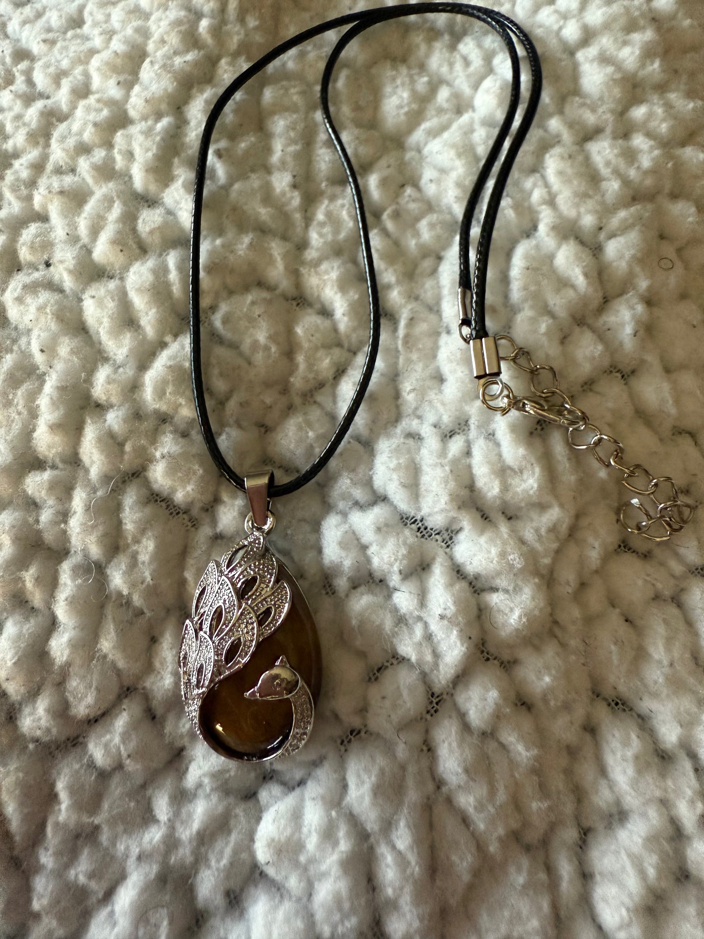 Peacock Gemstone Necklace