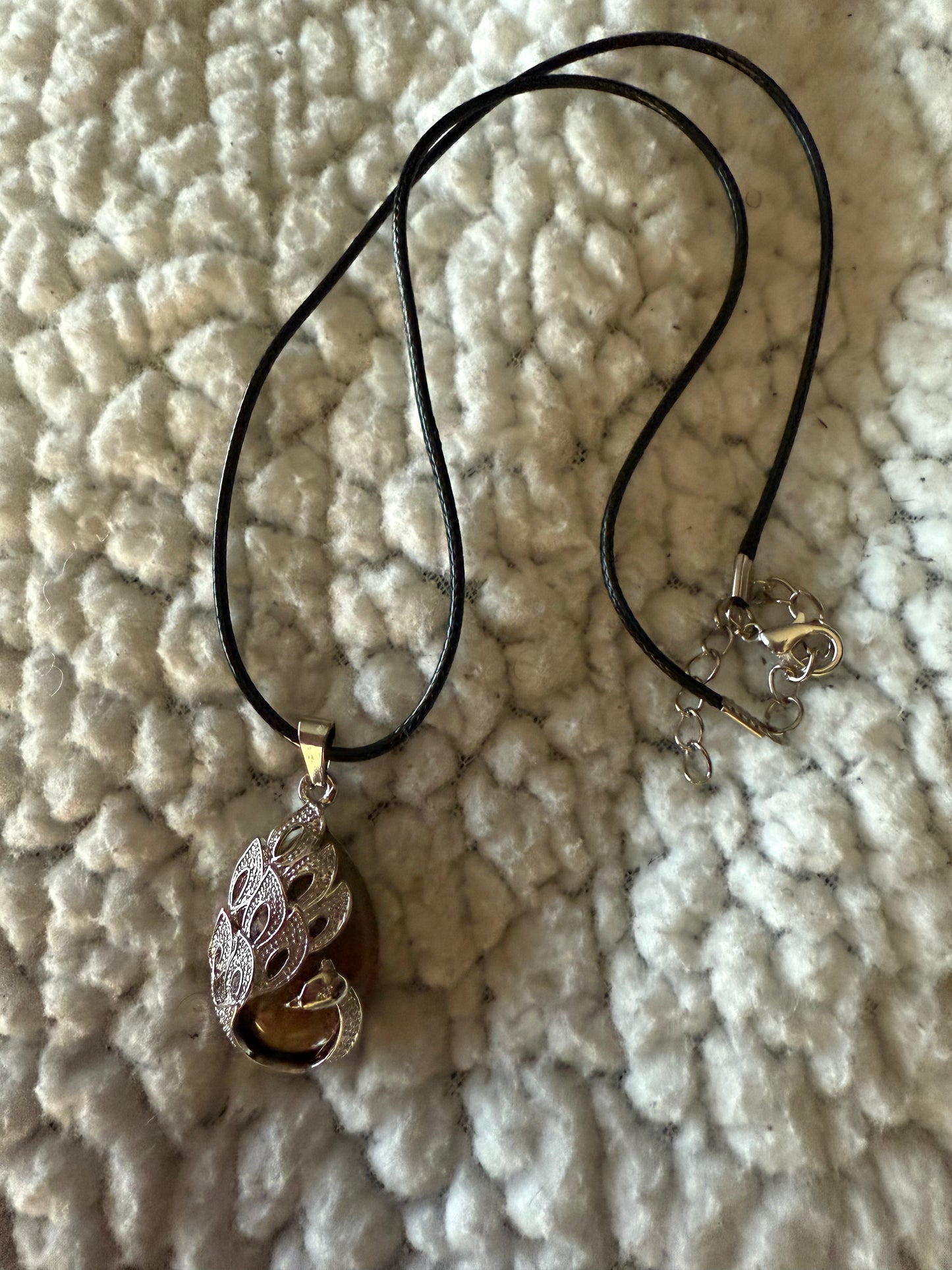 Peacock Gemstone Necklace