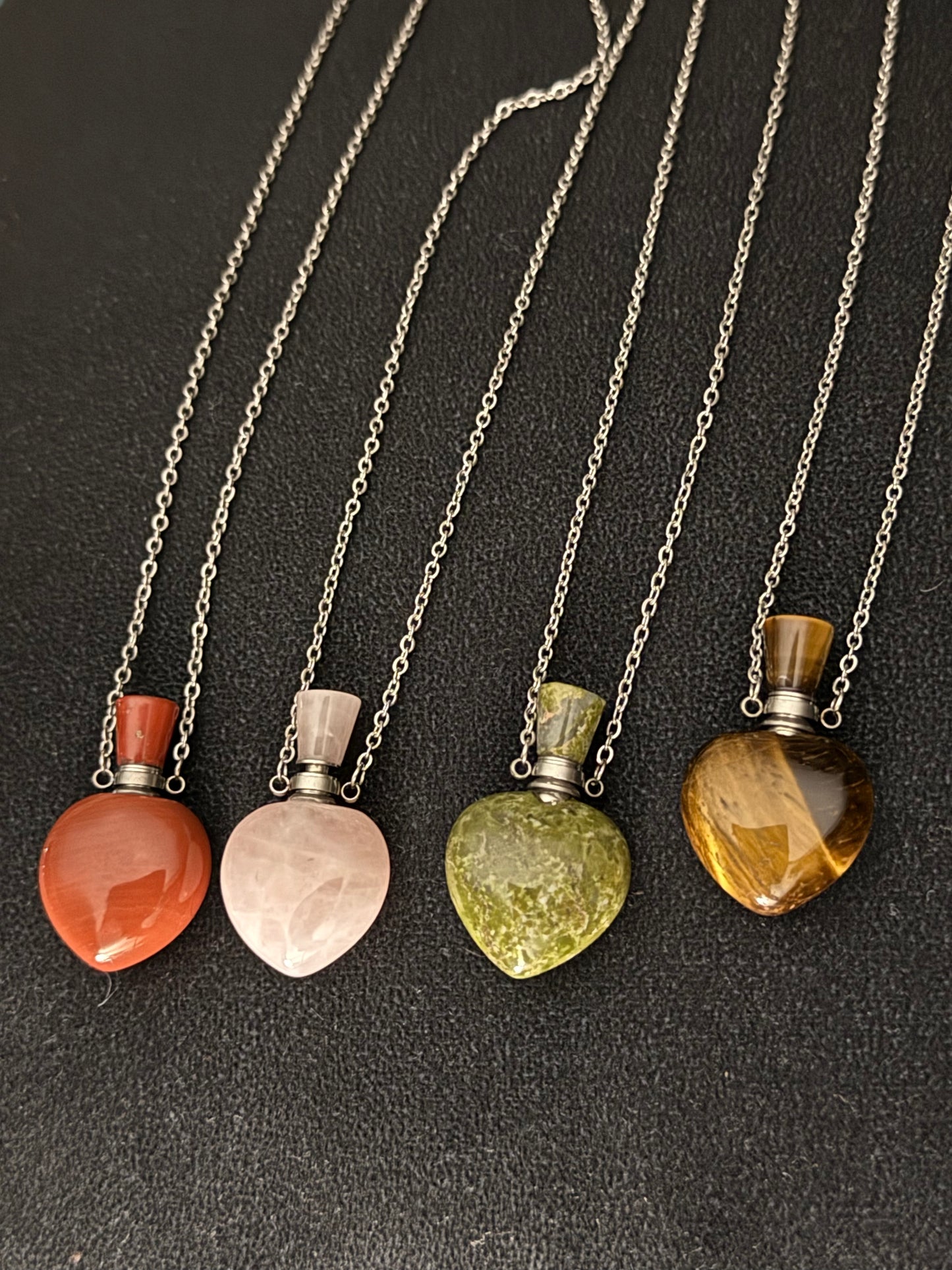 Gem Bottle Necklace for Aromatherapy