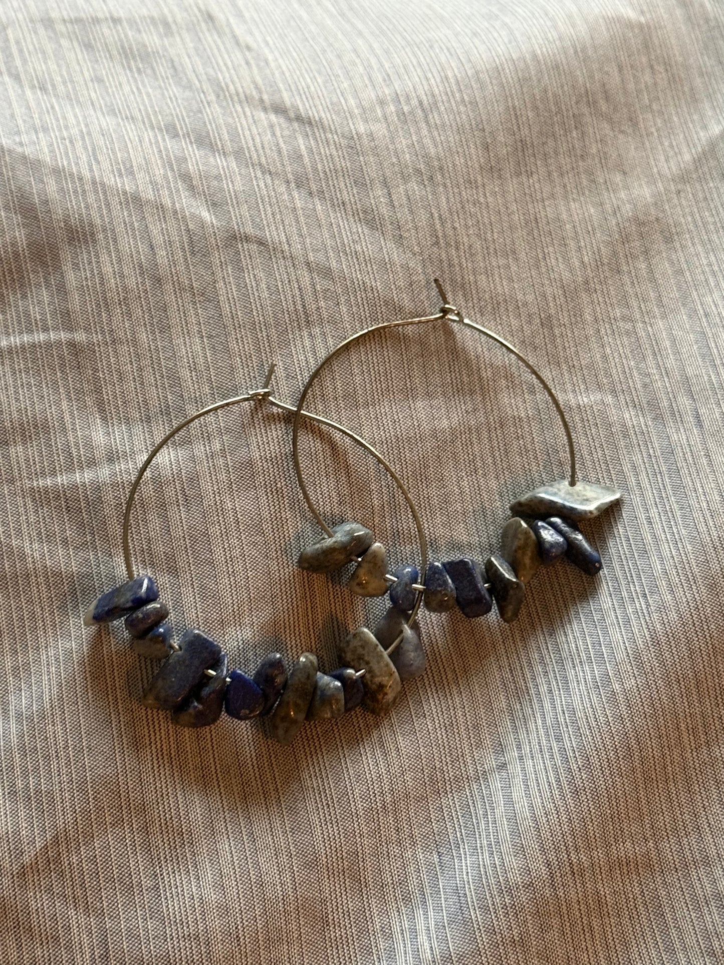 Hypoallergenic Gem Chip Earrings