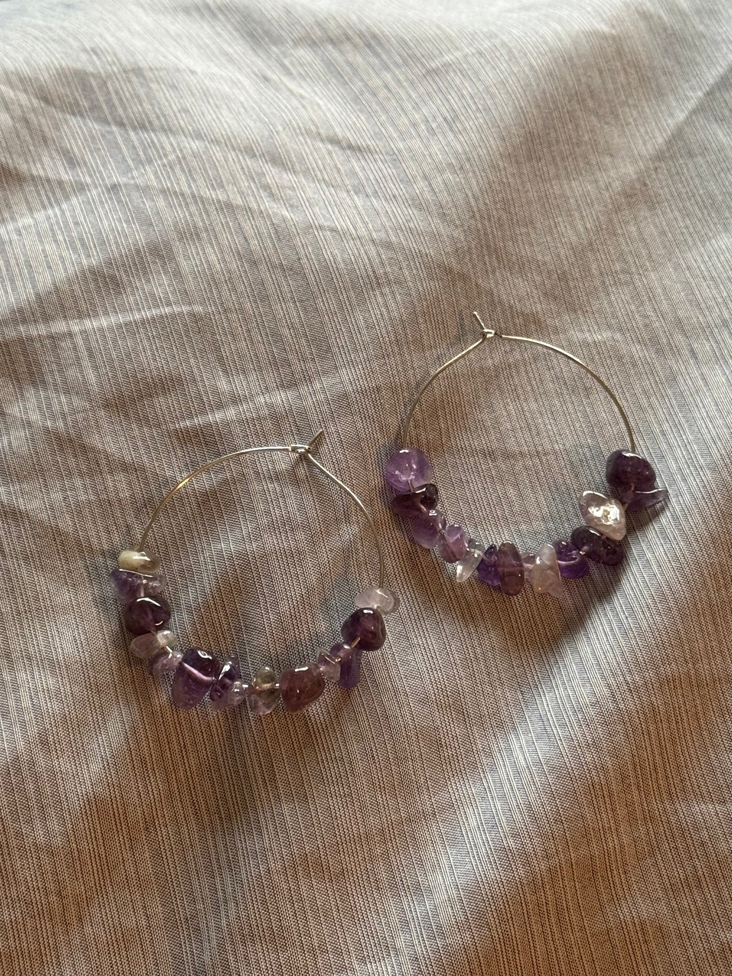 Hypoallergenic Gem Chip Earrings