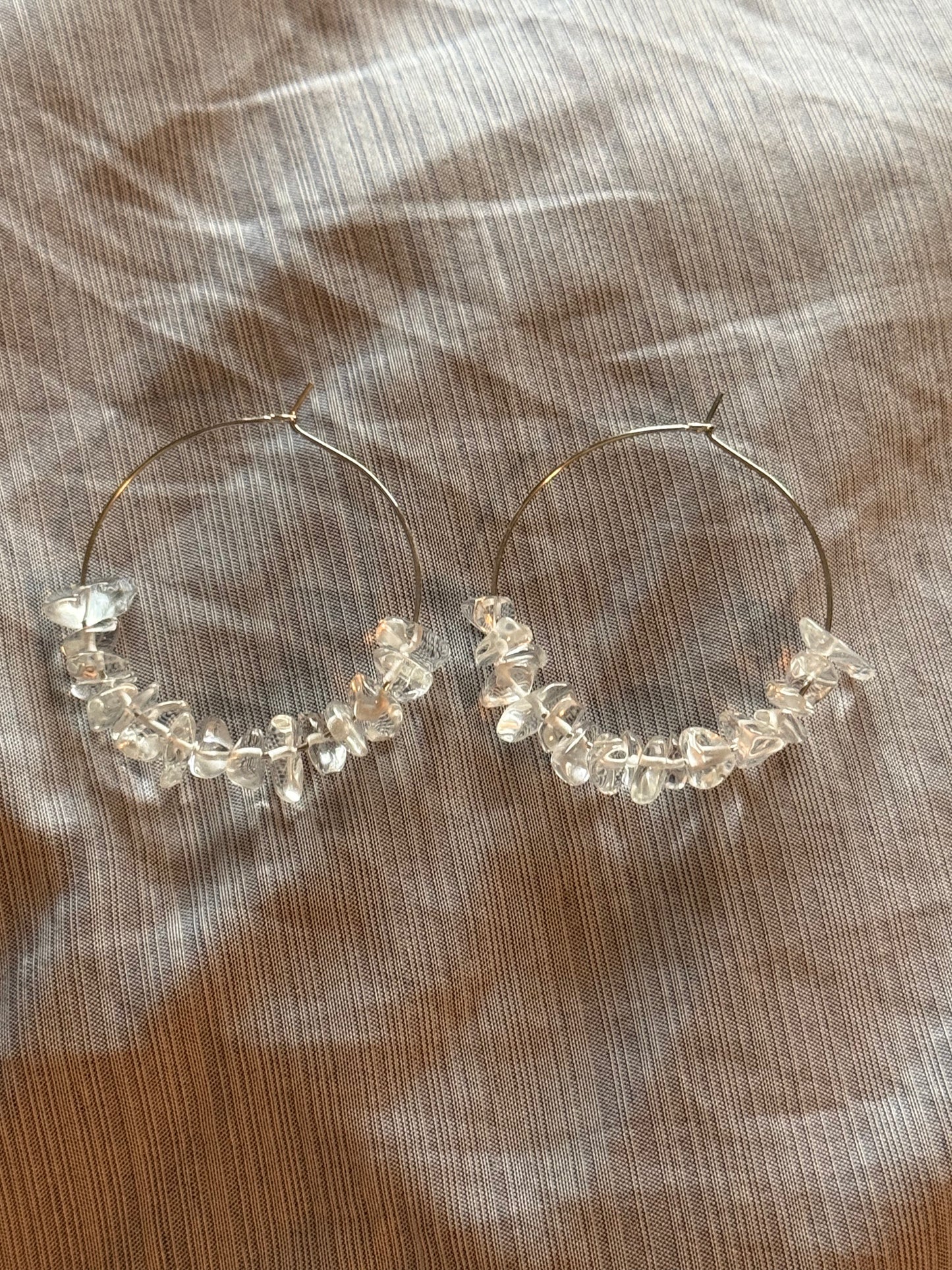 Hypoallergenic Gem Chip Earrings