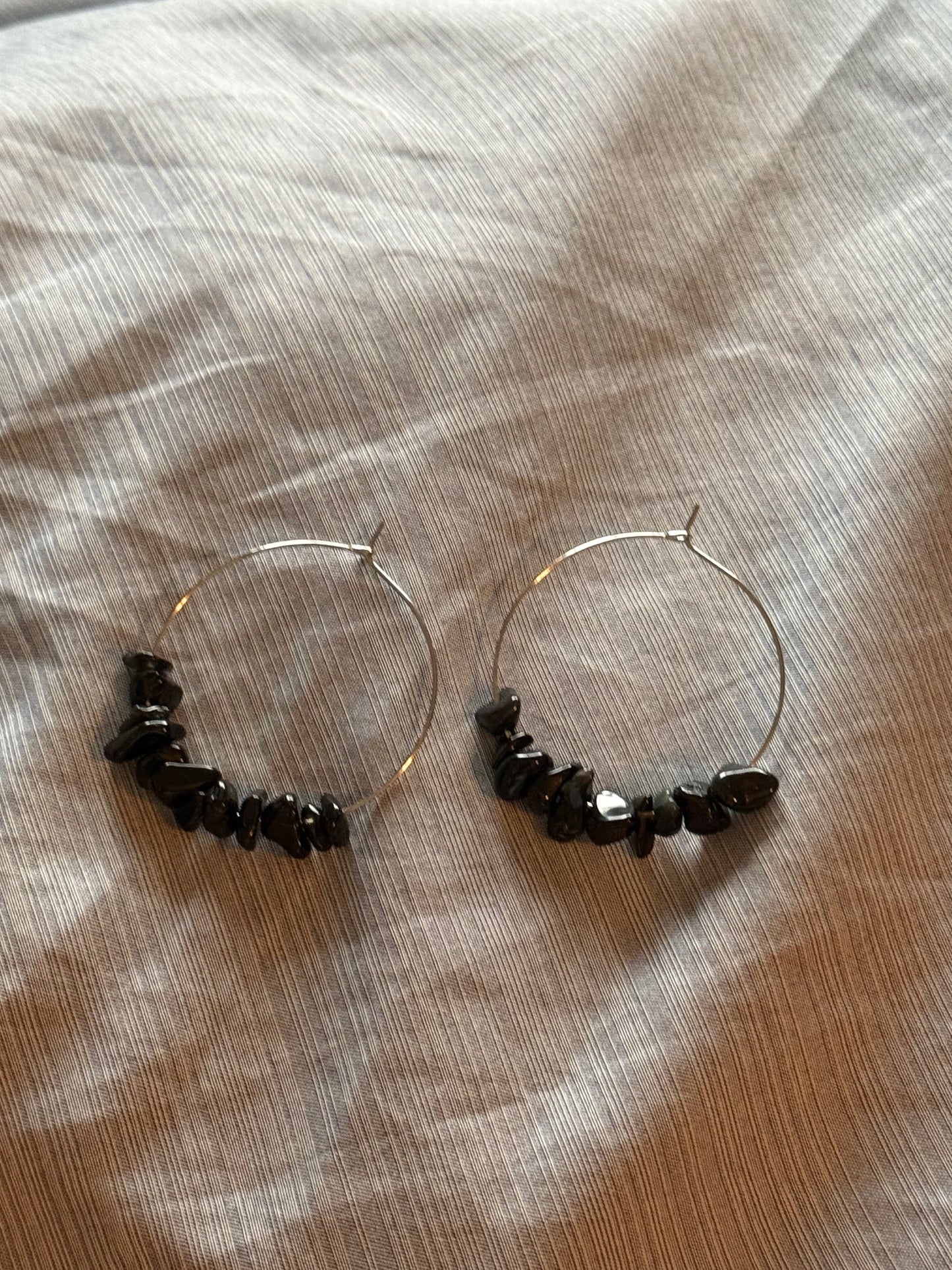 Hypoallergenic Gem Chip Earrings