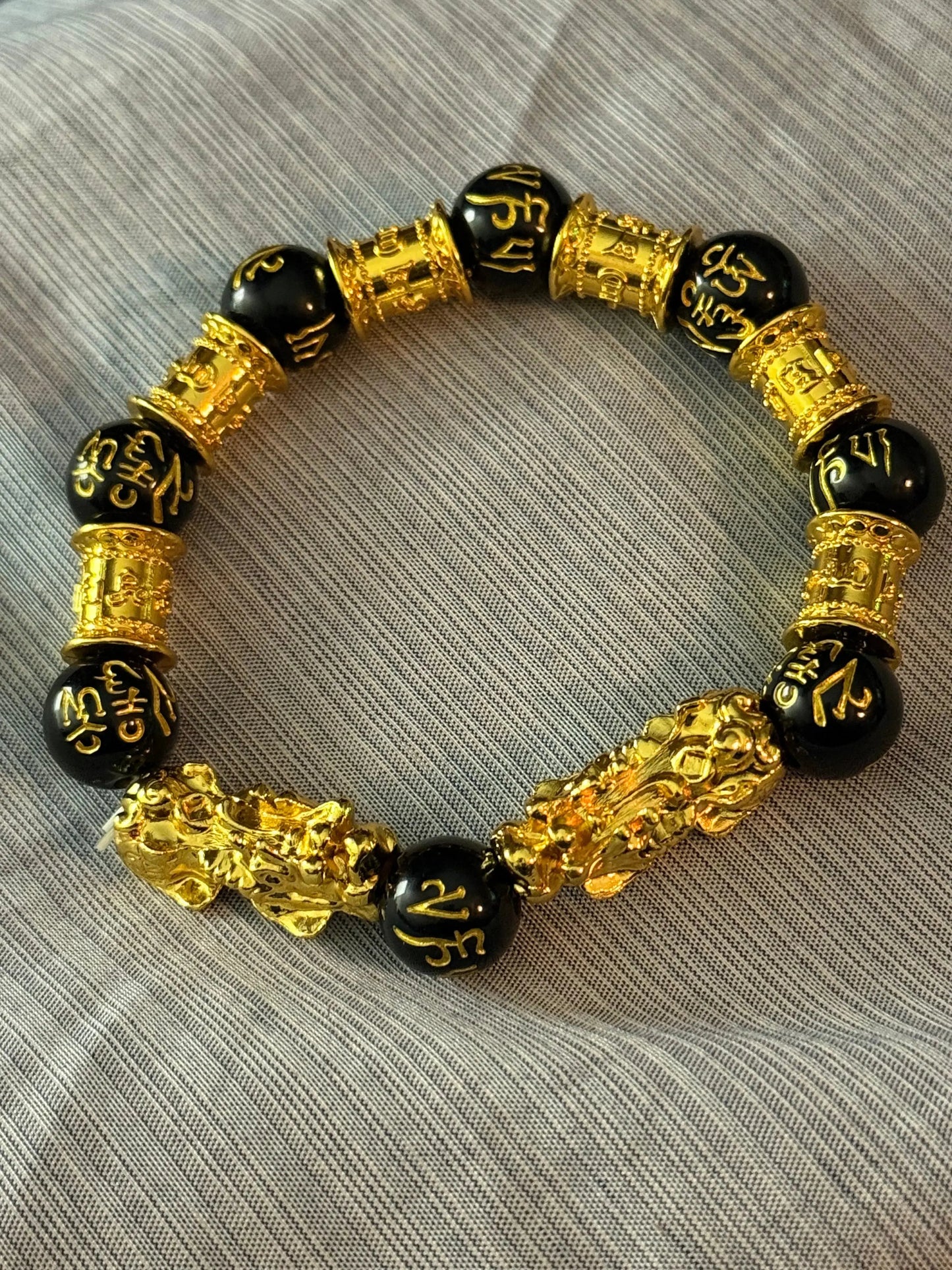Feng Shui Bracelet with Stainless Steel Spacers Beauty by Dani