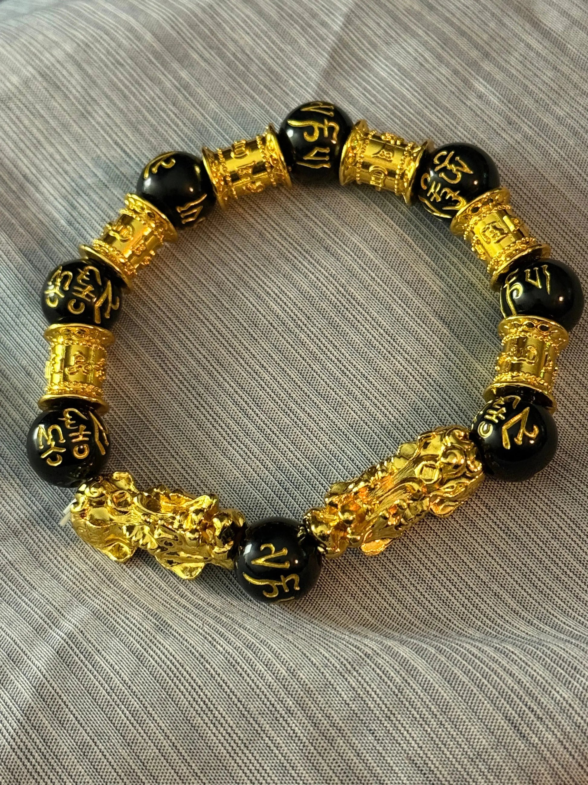 Feng Shui Bracelet with Stainless Steel Spacers Beauty by Dani