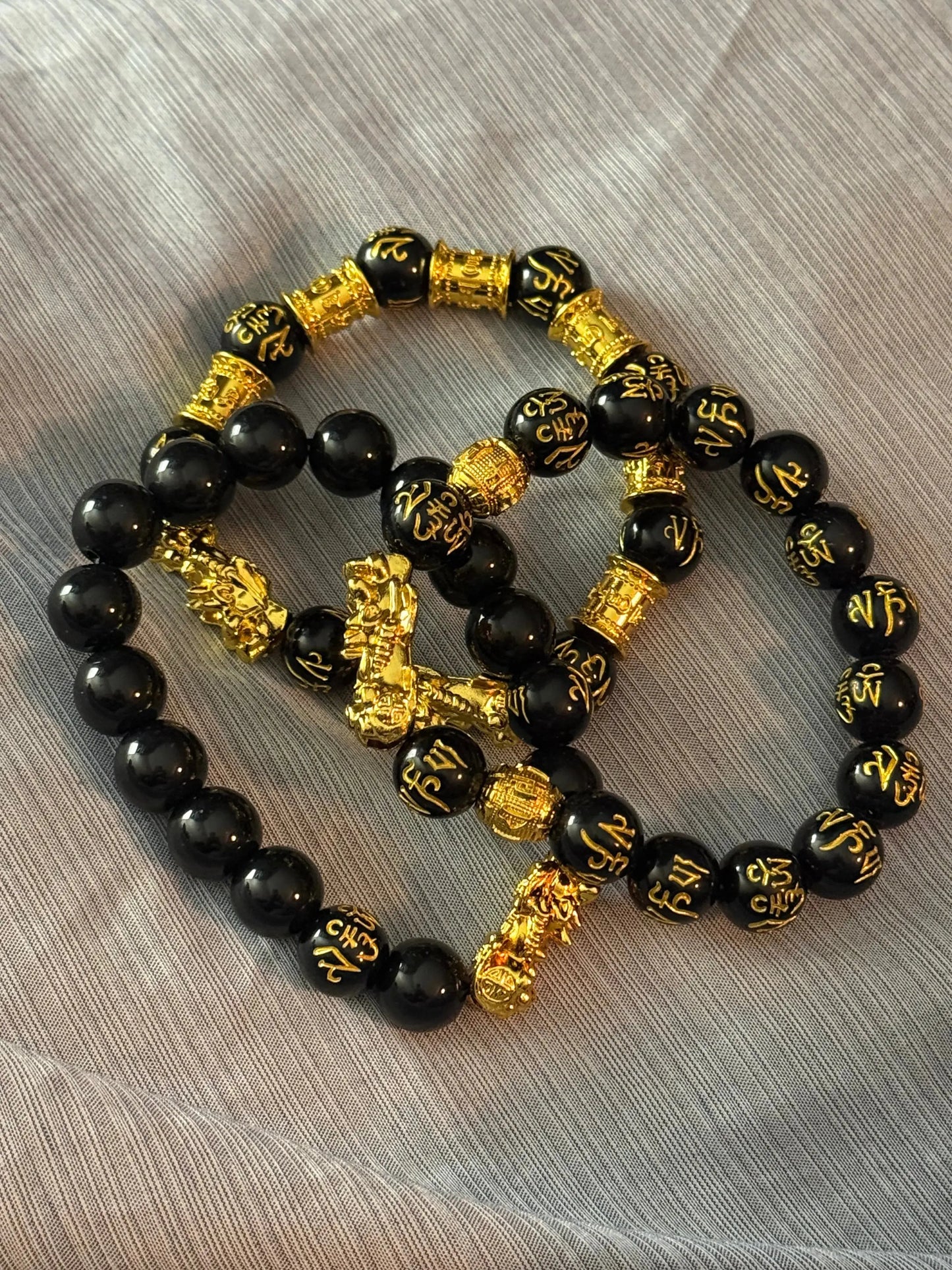 Feng Shui Bracelet with Stainless Steel Spacers Beauty by Dani