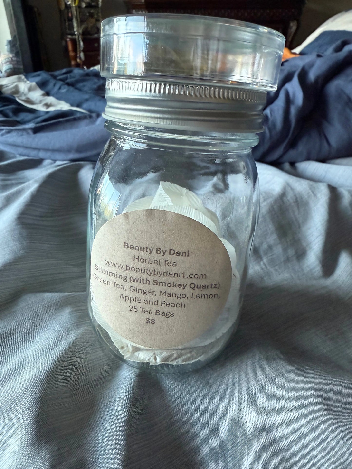Infused Herbal Teas - Immunity, Slimming, Prosperity & More with gemstones Beauty by Dani Gems and More