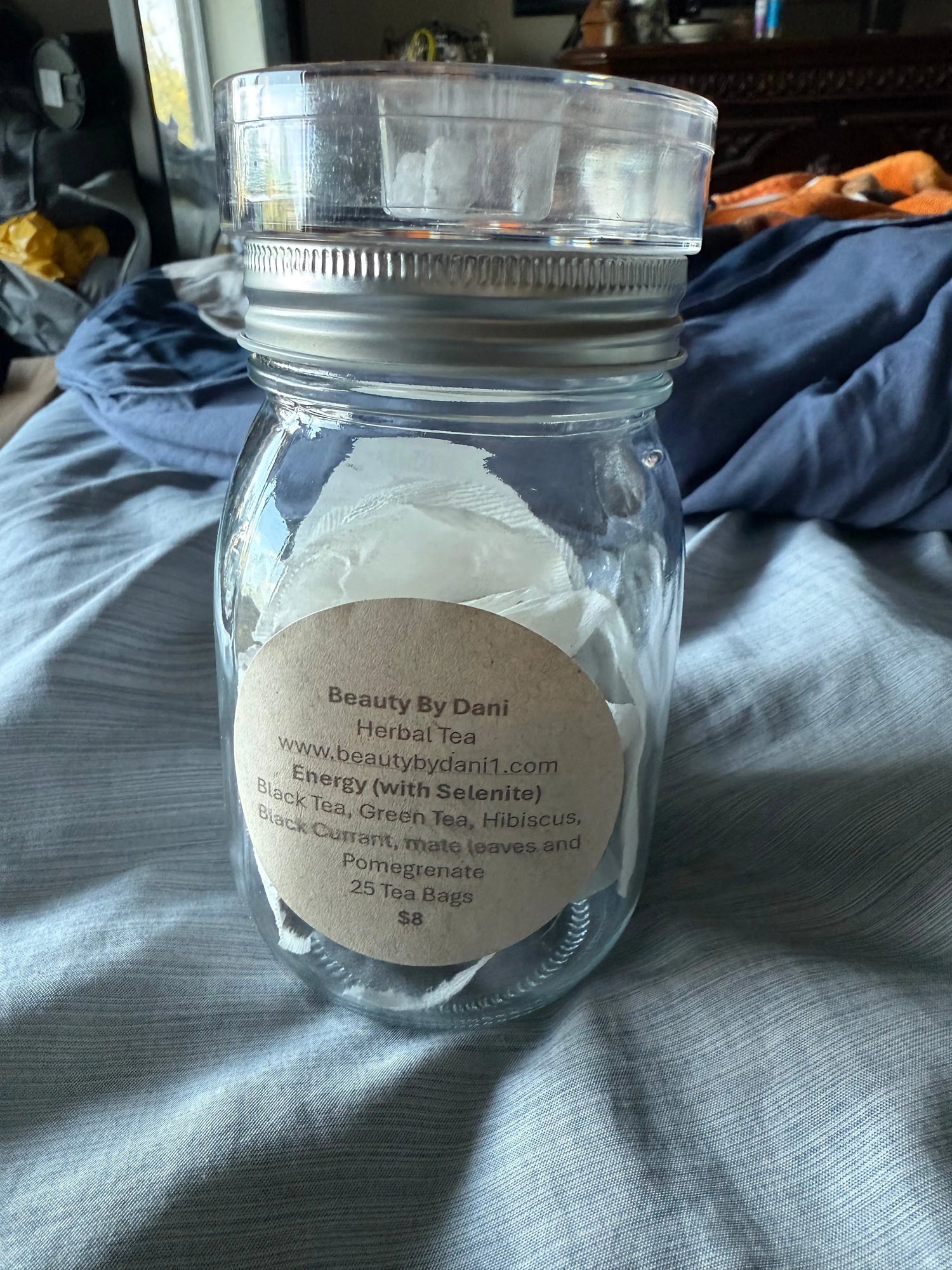 Infused Herbal Teas - Immunity, Slimming, Prosperity & More with gemstones Beauty by Dani Gems and More