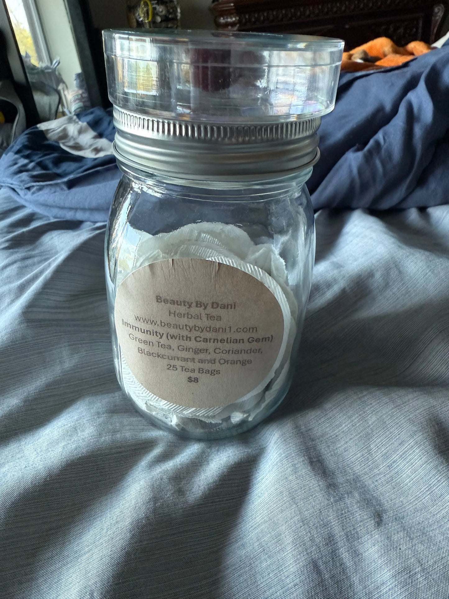 Infused Herbal Teas - Immunity, Slimming, Prosperity & More with gemstones Beauty by Dani Gems and More