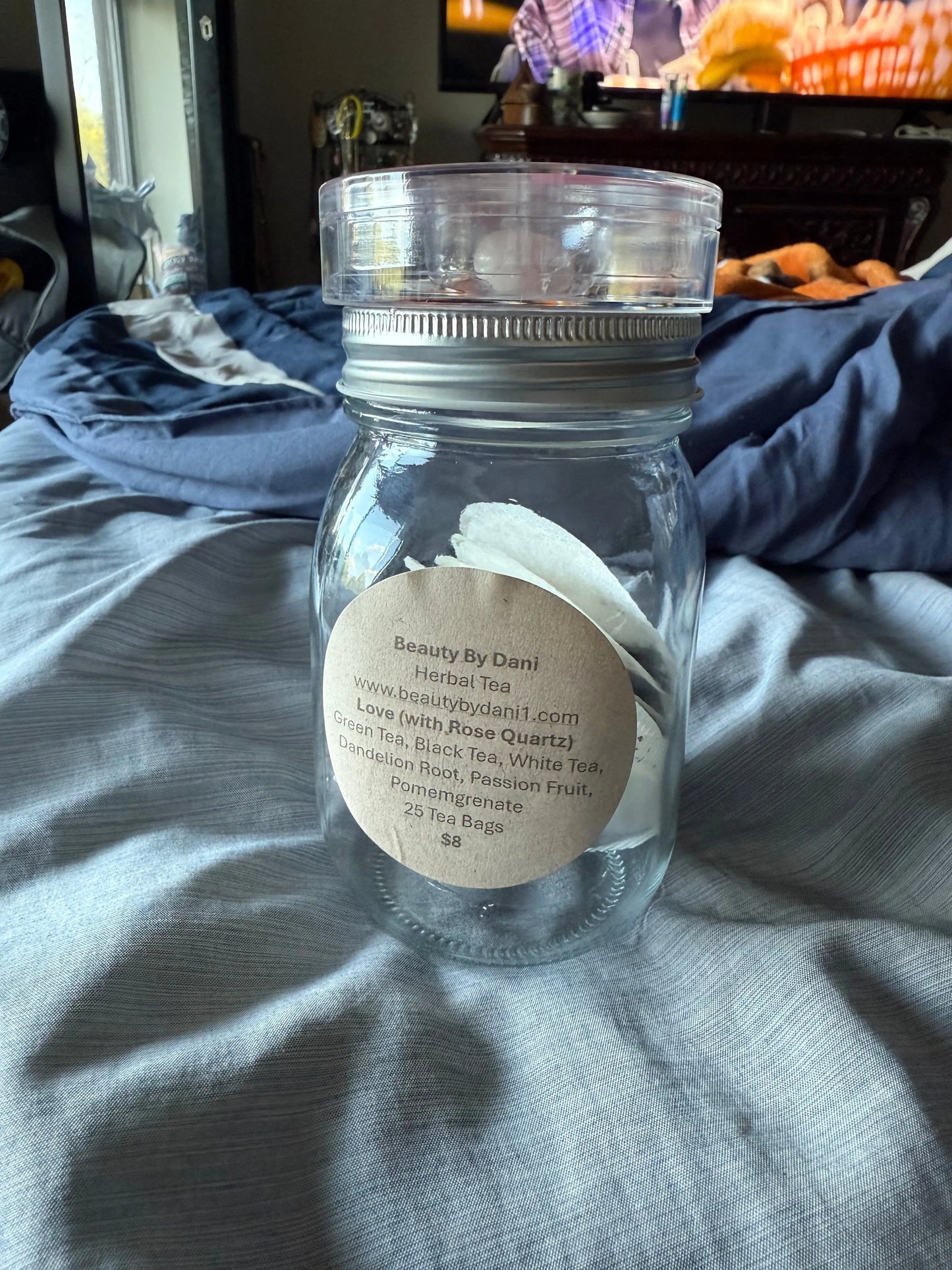 Infused Herbal Teas - Immunity, Slimming, Prosperity & More with gemstones Beauty by Dani Gems and More