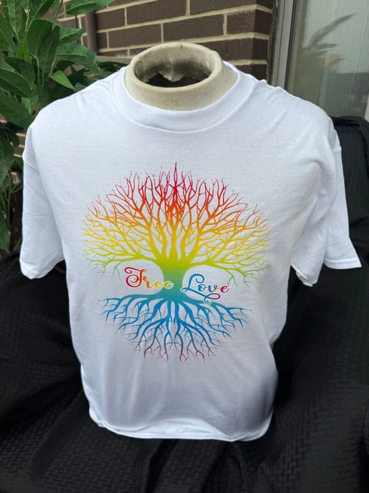Rainbow Love Tree T-Shirt for Pride Beauty by Dani