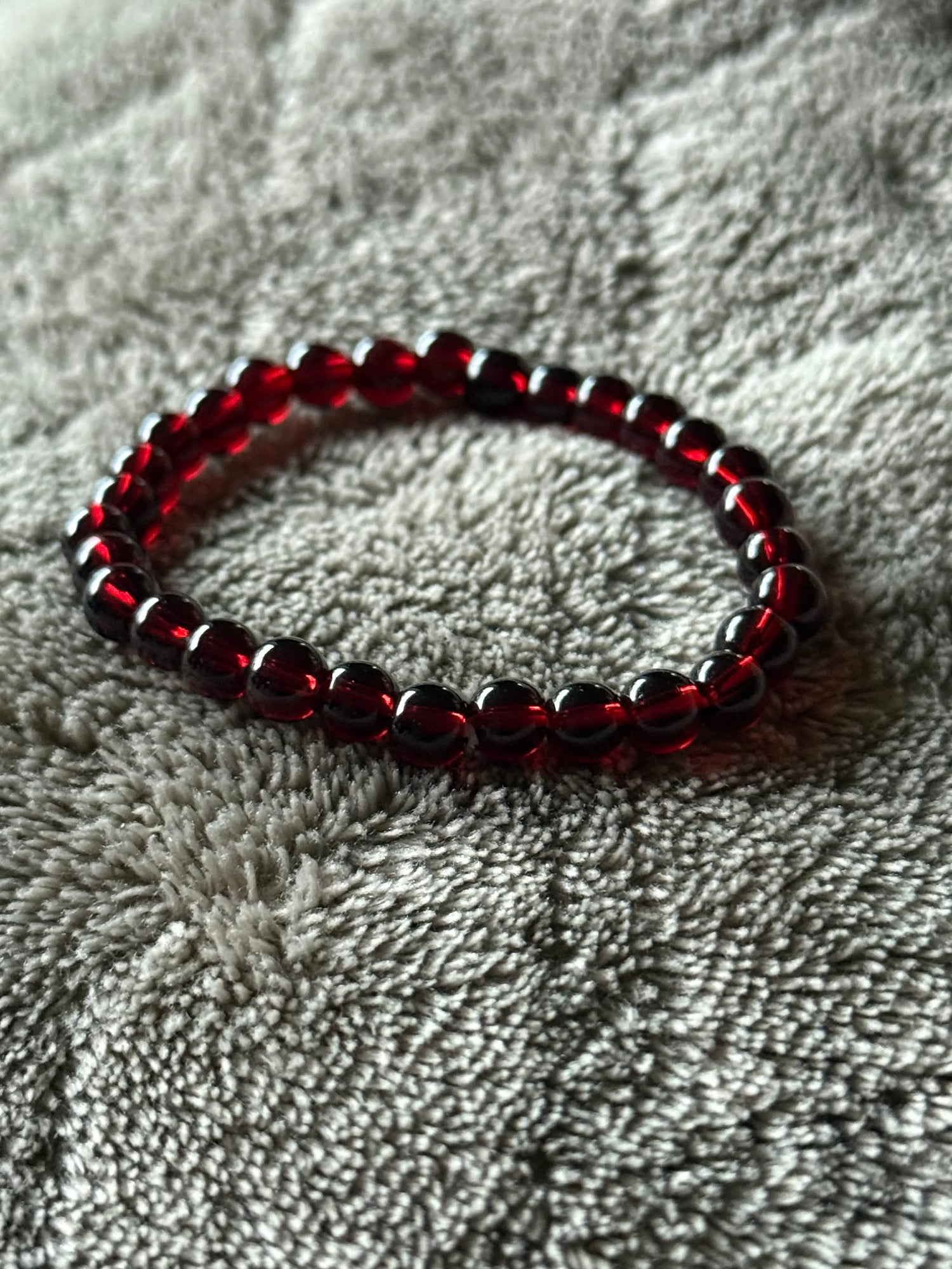 6mm Garnet Bracelet for Small Wrists Beauty by Dani