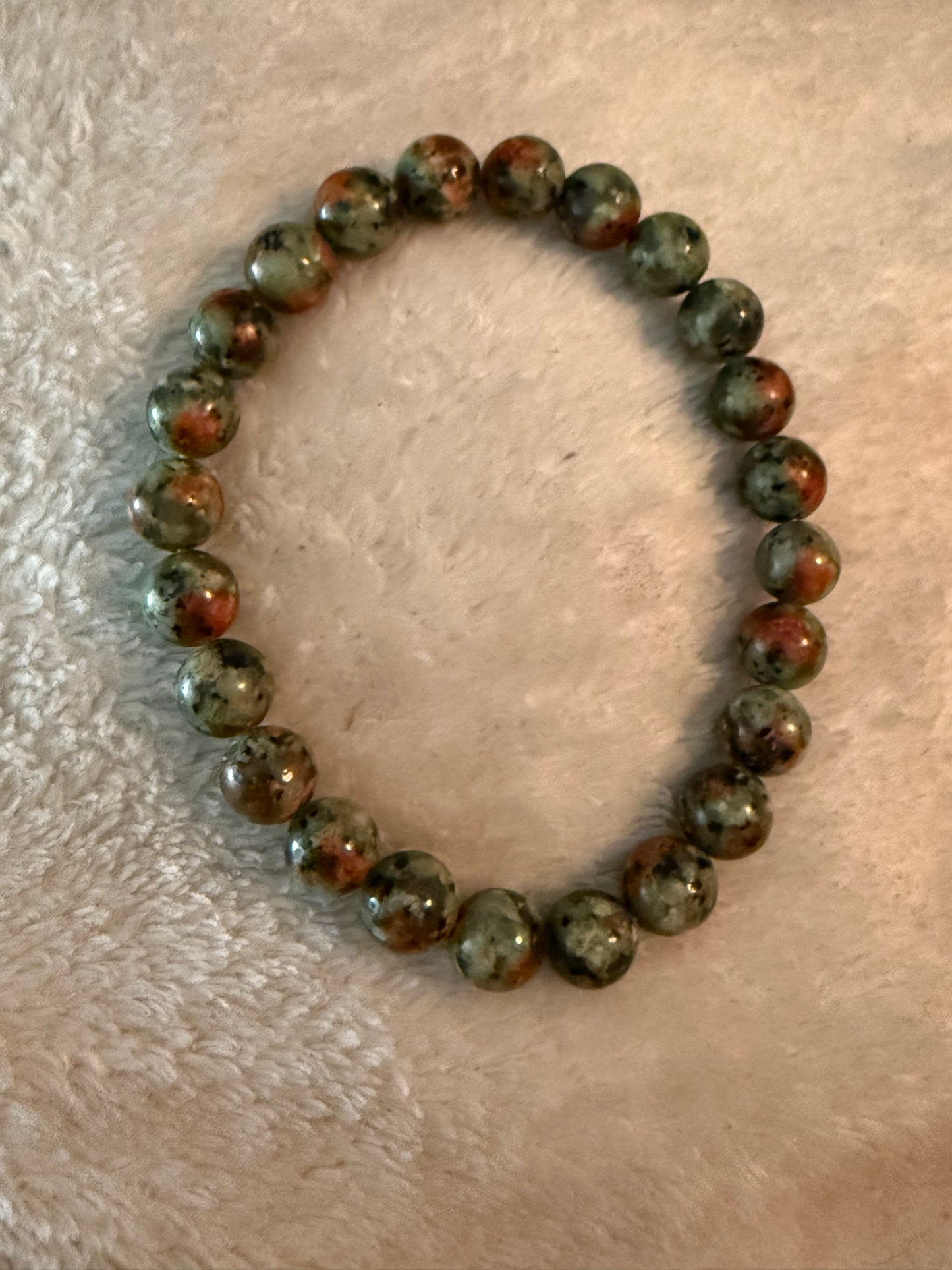 Unakite Bracelet for Balance and Healing