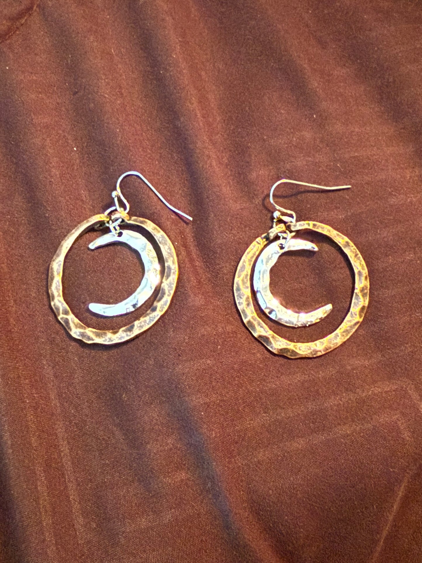 Stainless Steel Moon Earrings - Elegant and Hypoallergenic