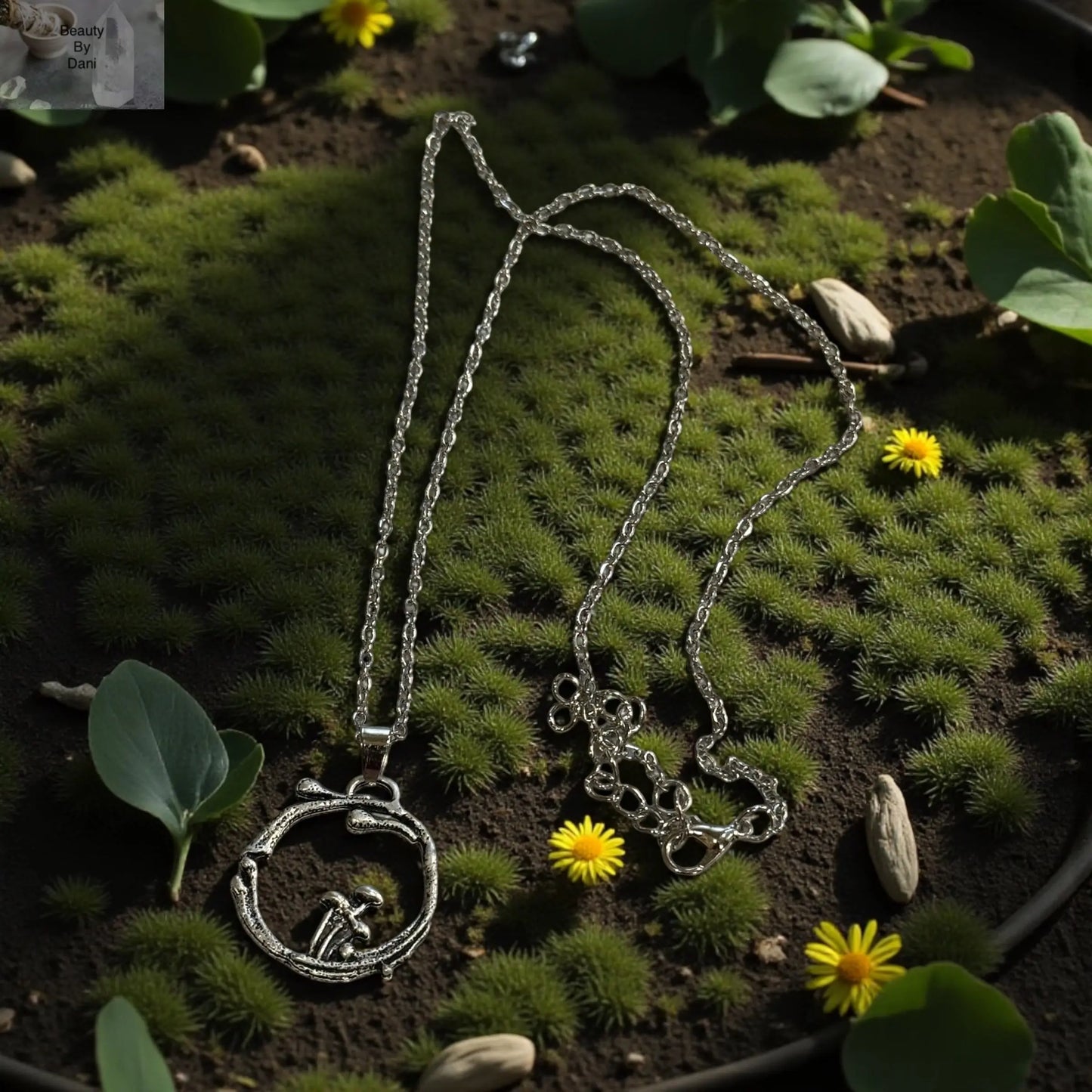 Handcrafted Mushroom Necklace - Unique Elegance in Jewelry Beauty by Dani