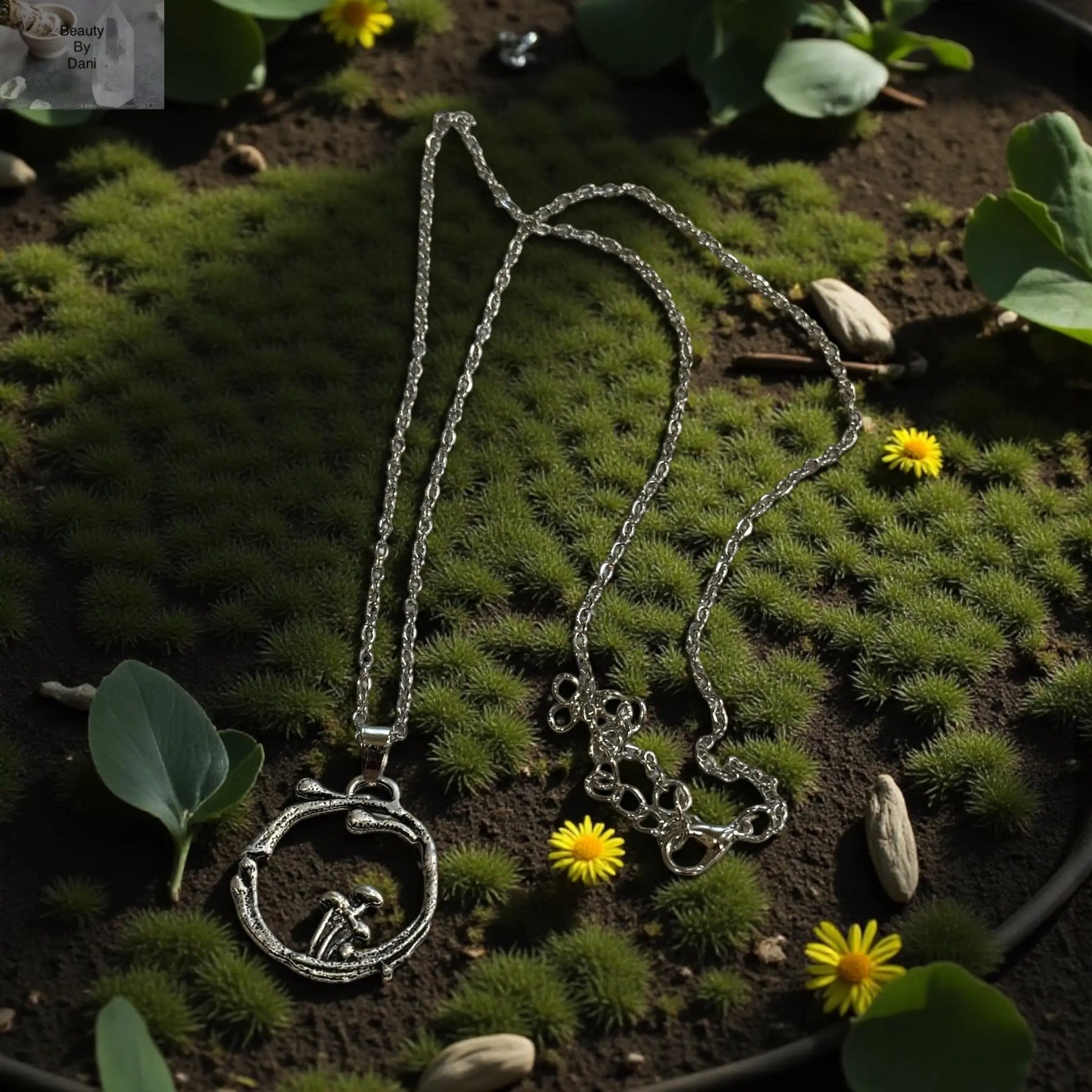 Handcrafted Mushroom Necklace - Unique Elegance in Jewelry Beauty by Dani