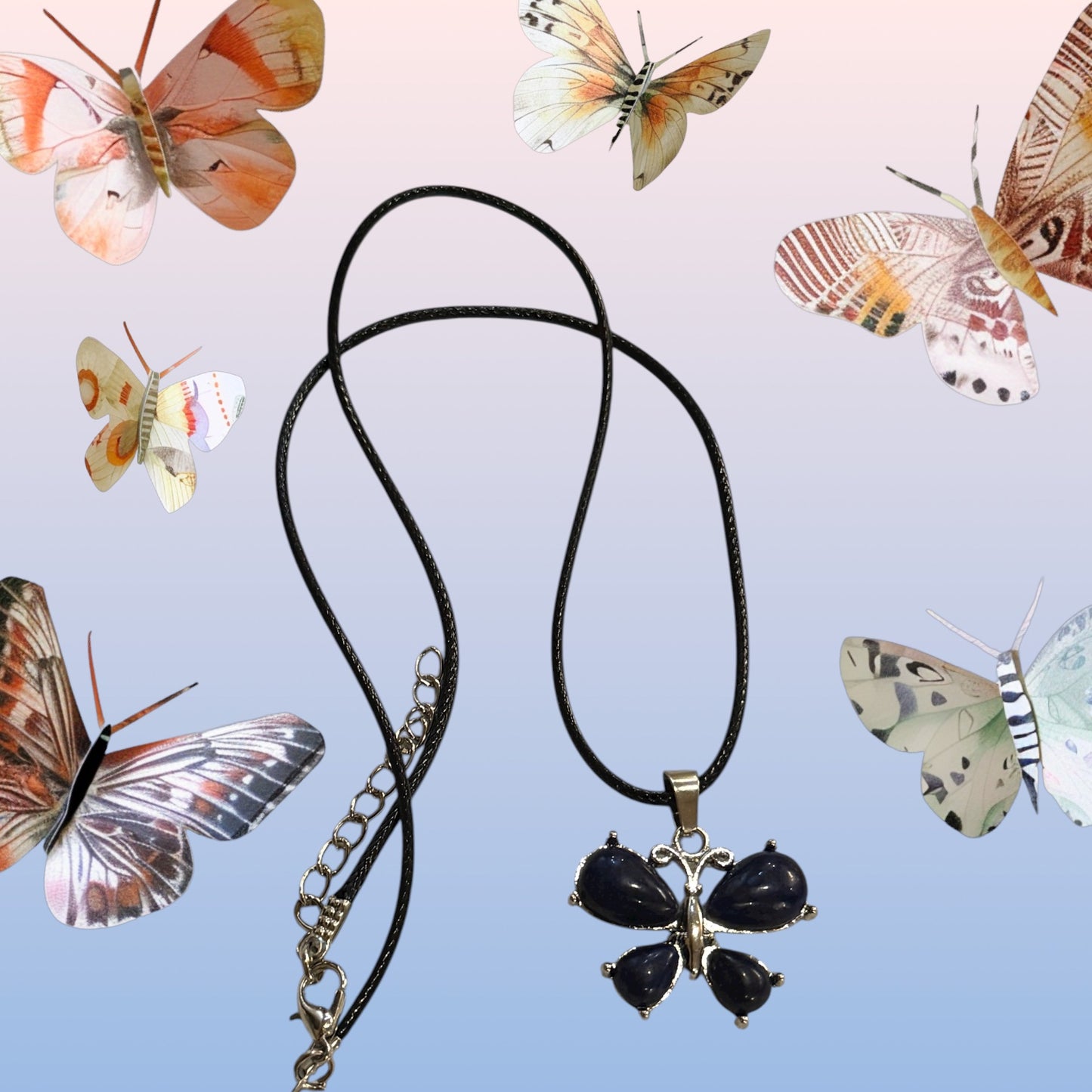 Butterfly Gem Necklace - Elegant and Dazzling Jewelry Piece
