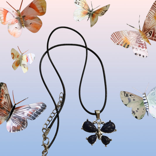 Butterfly Gem Necklace - Elegant and Dazzling Jewelry Piece