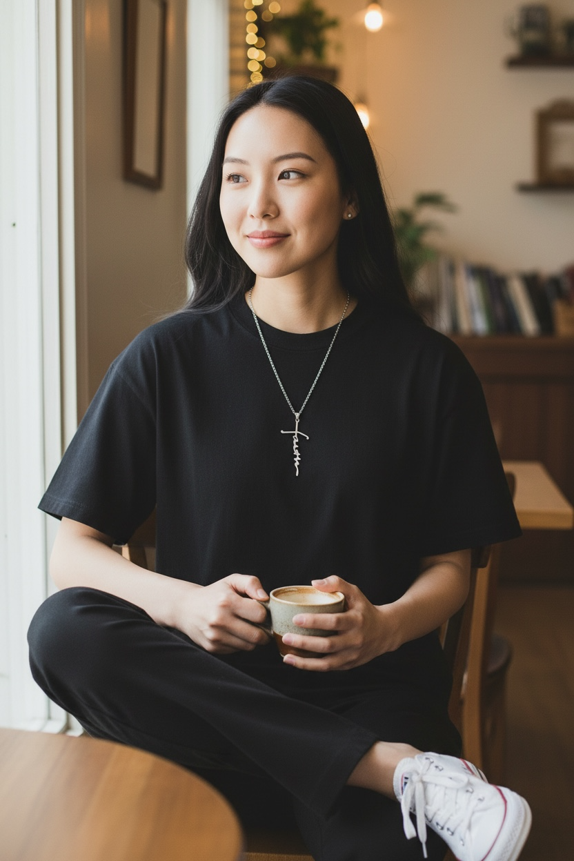 Faith Jewelry Set: Necklace, Bracelet & Earrings