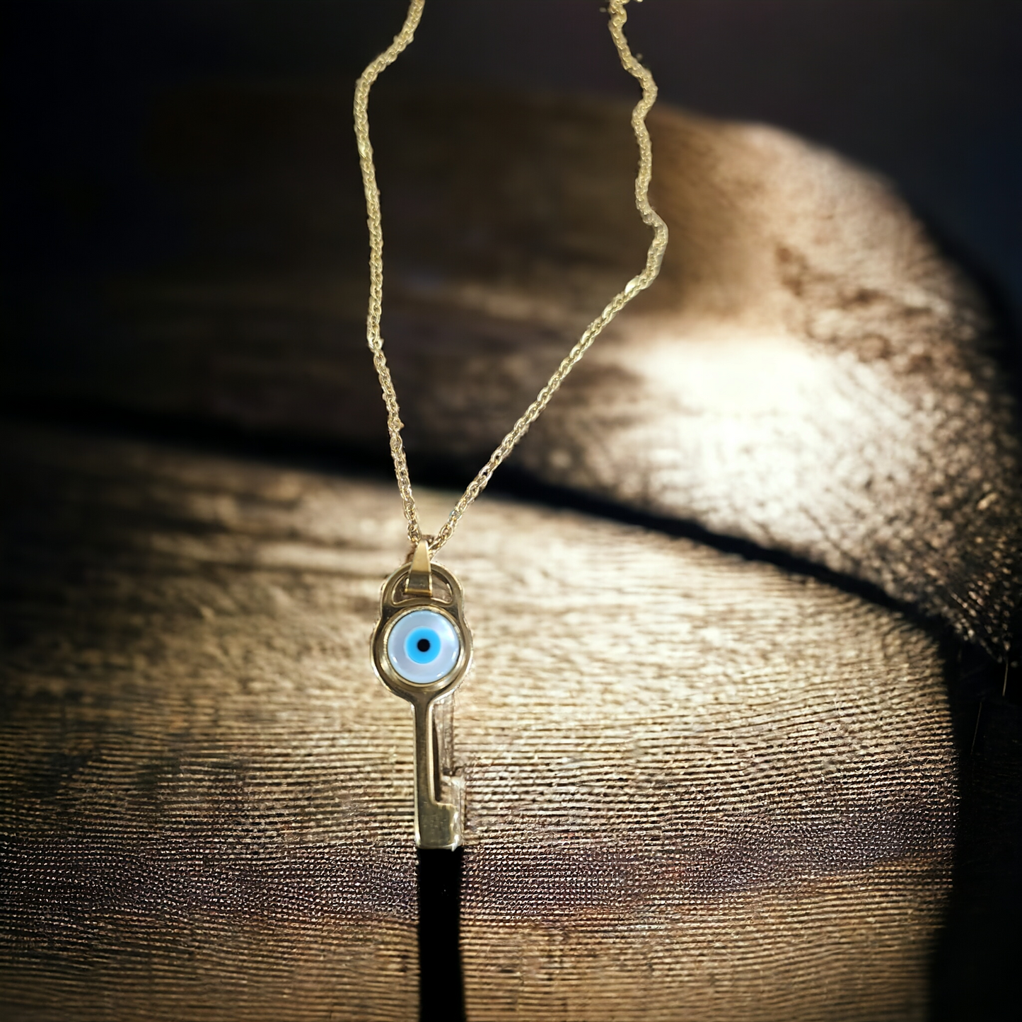 Evil Eye Key Necklace - Beauty by Dani