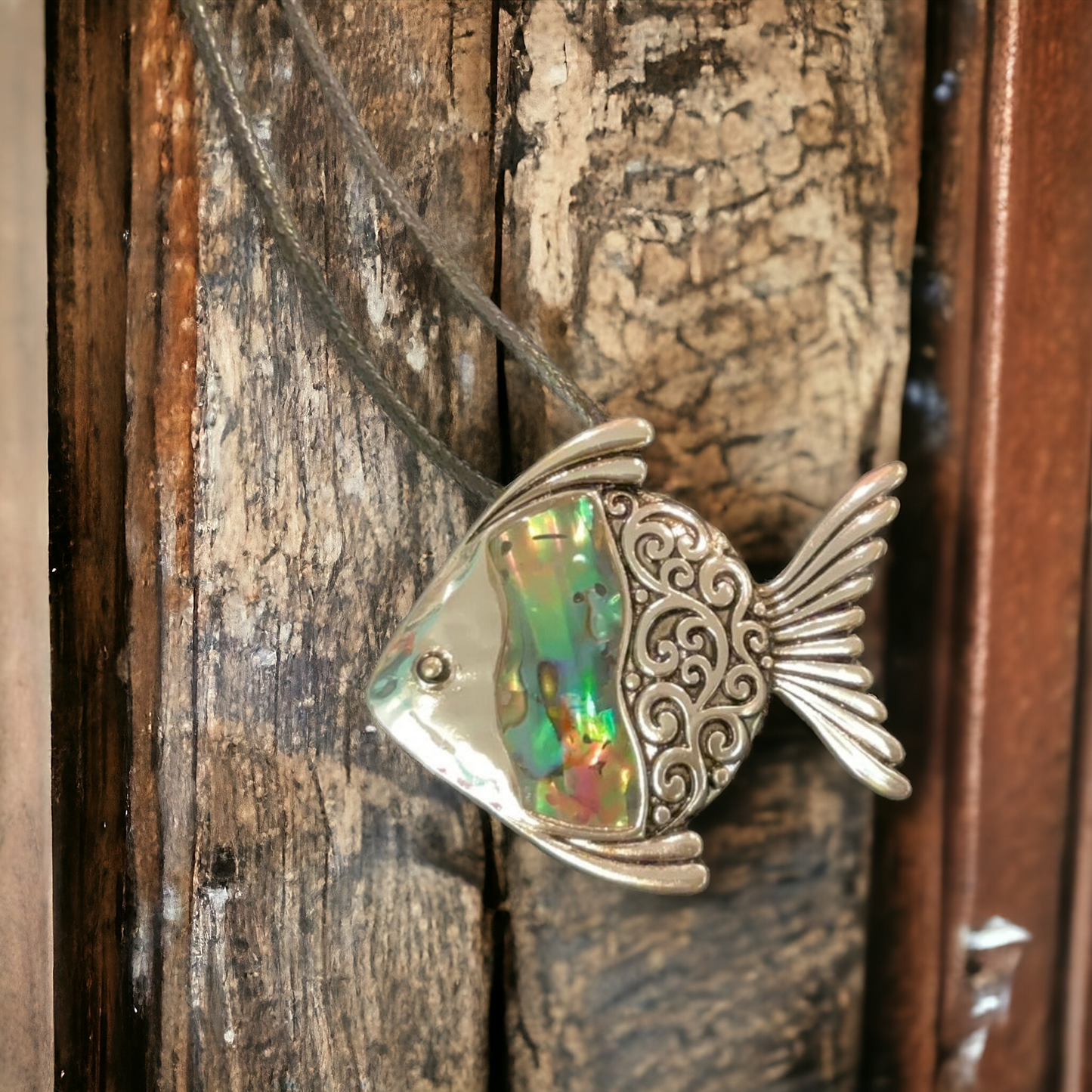 Abalone Fish Necklace