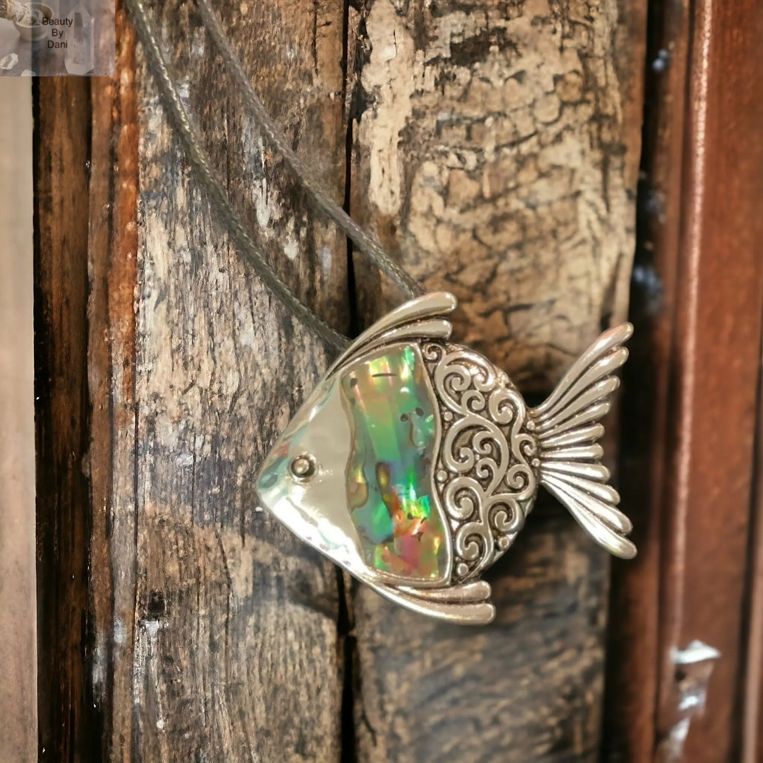 Abalone Fish Necklace - Beauty by Dani