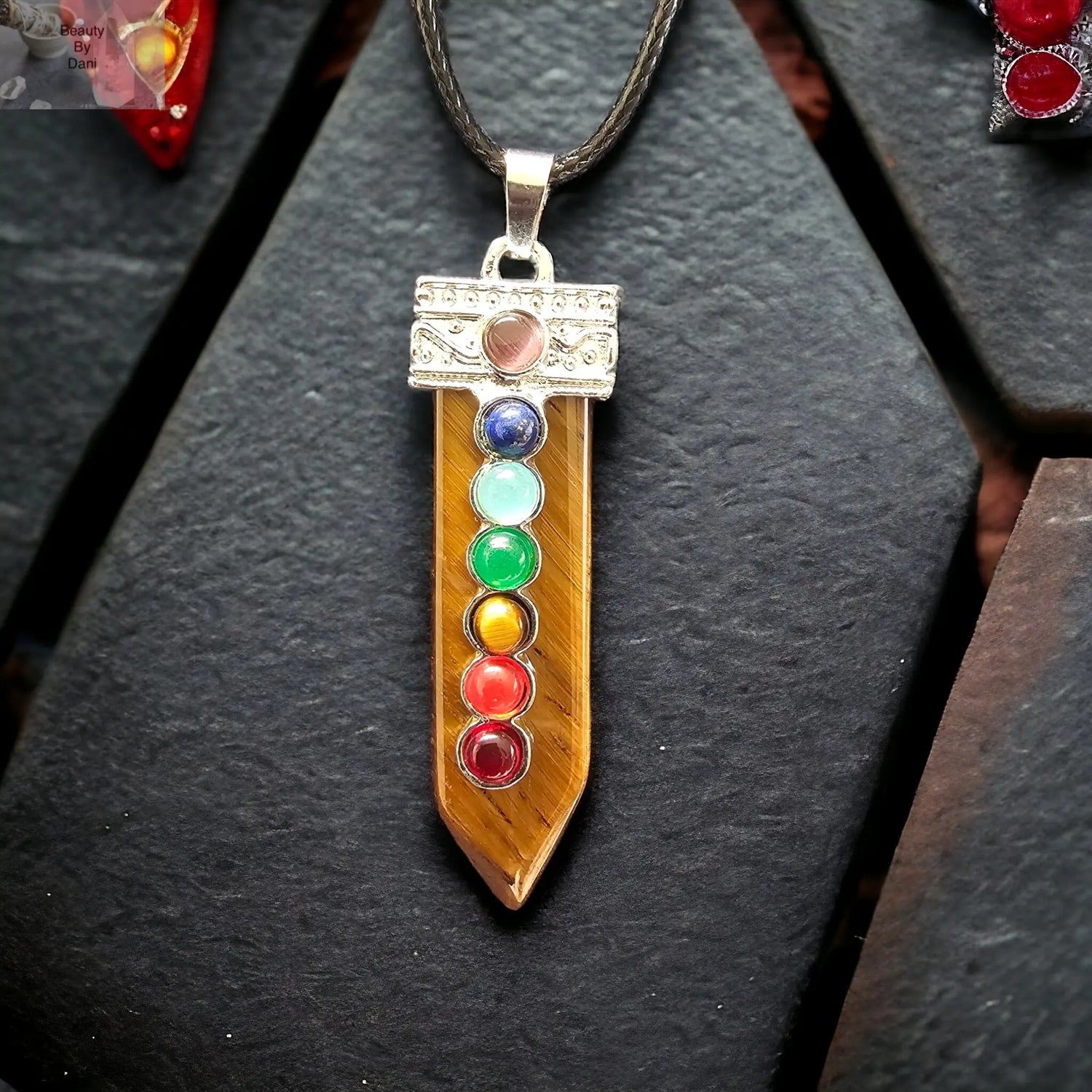 Tiger's Eye Chakra Necklace - Beauty by Dani