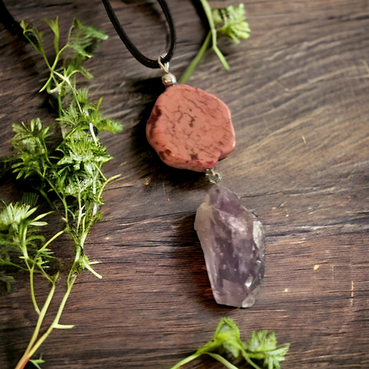 Amethyst and Jasper Necklace