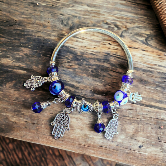 Hamsa and Eye Bracelet