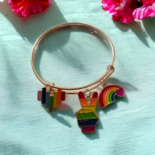 Pride Bangle Bracelet - Beauty by Dani