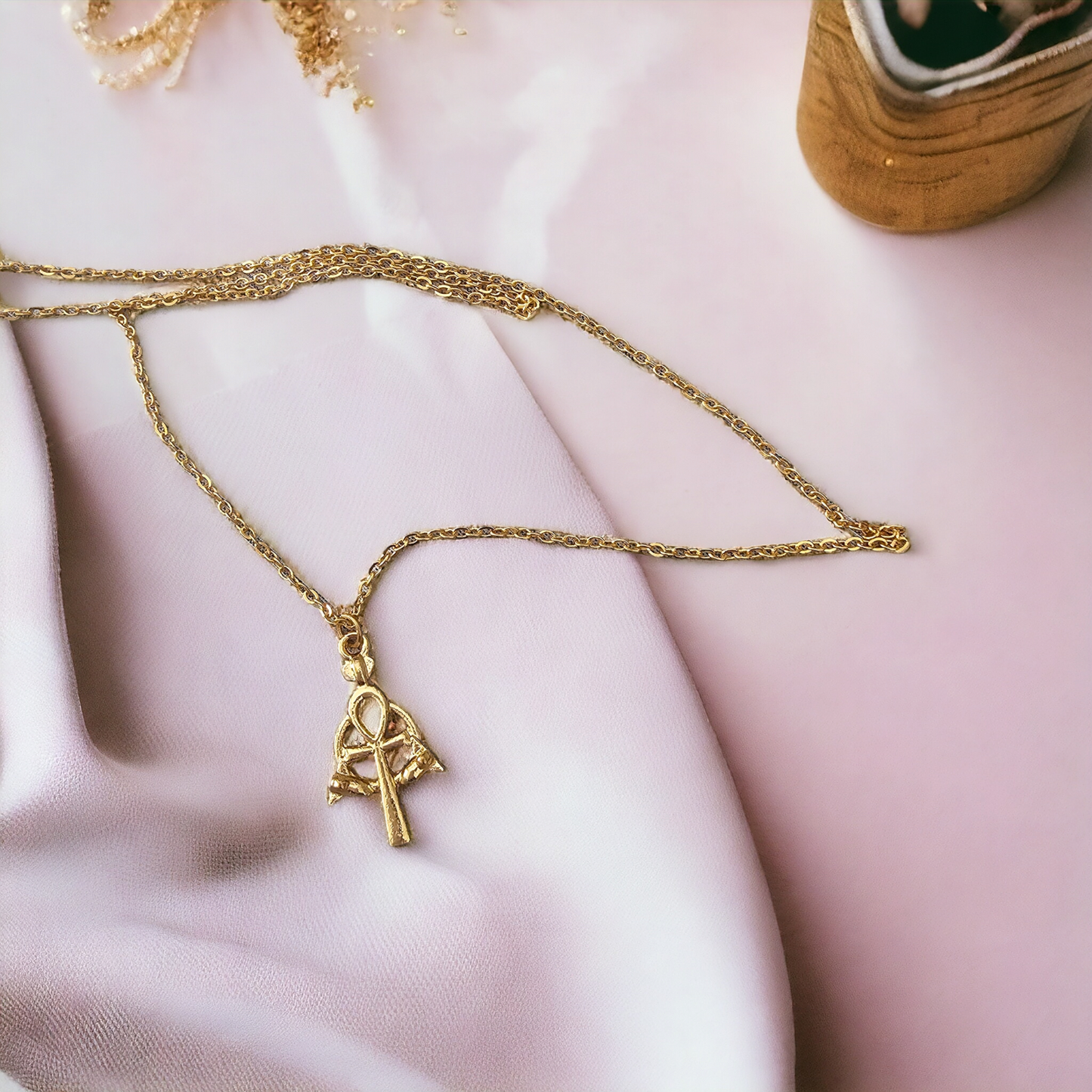 Ankh Necklace (goldtone) - Beauty by Dani